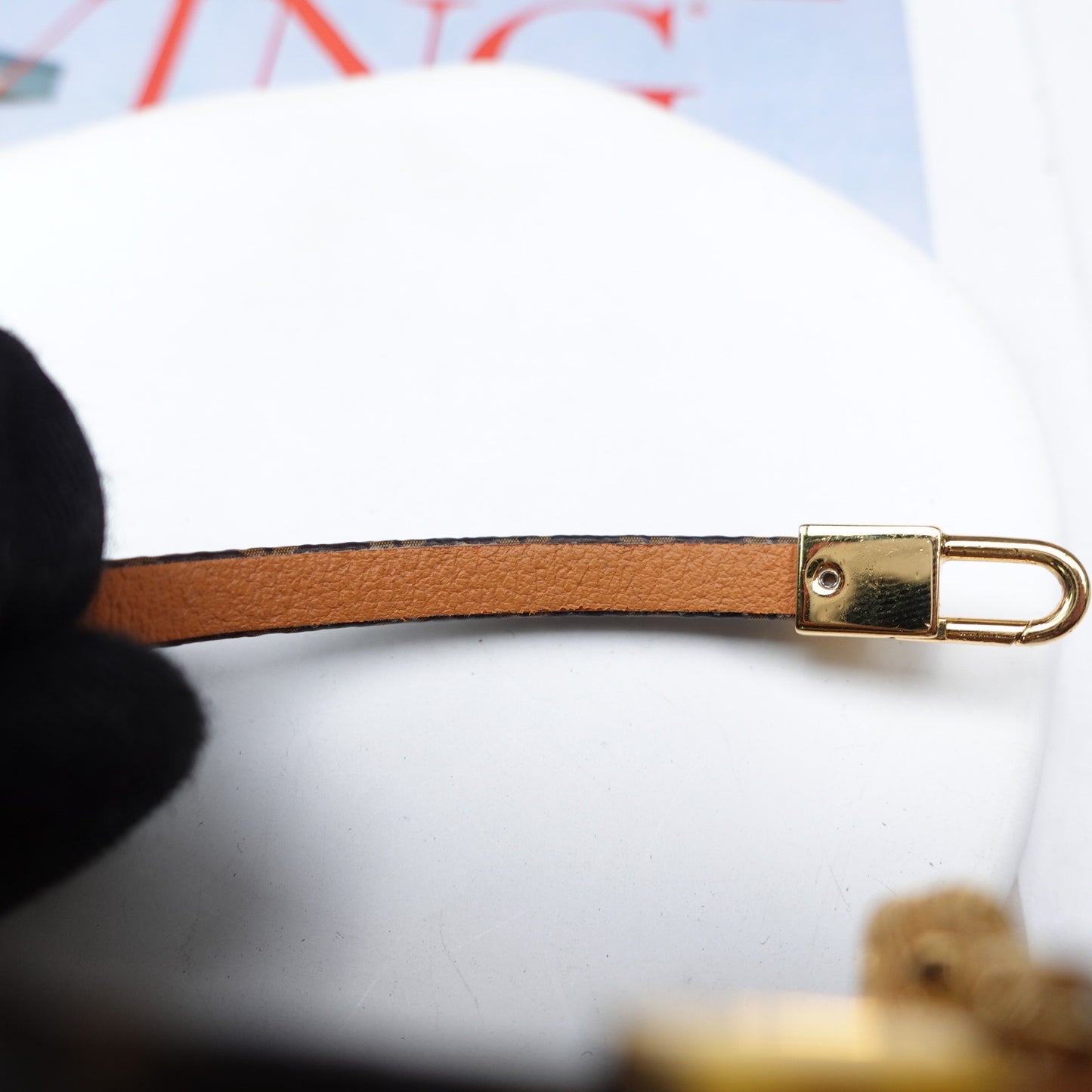 Pre-Owned Louis Vuitton Monogram Idylle Gold Tone Coated Canvas Bracelet