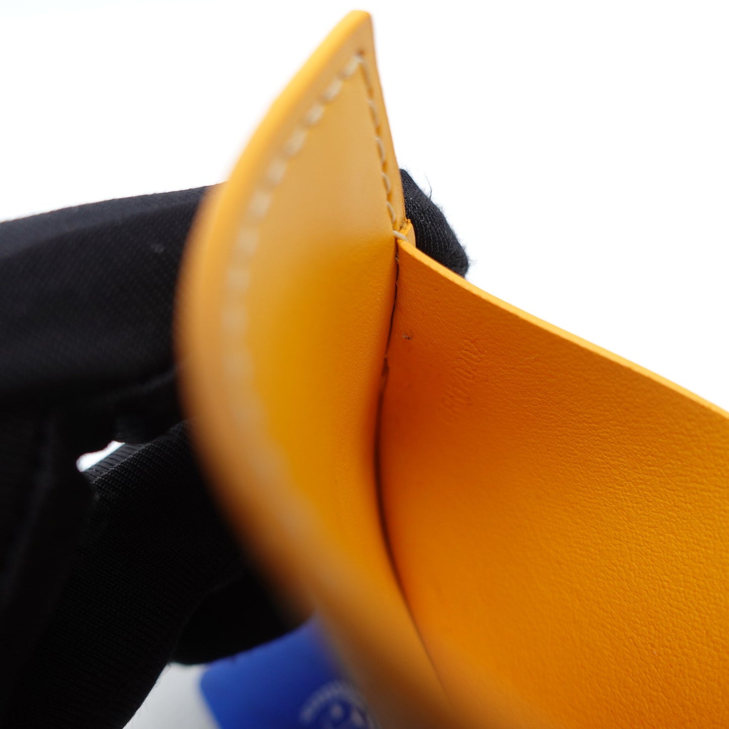 Pre-owned Goyard Yellow Coated Canvas Card Holder