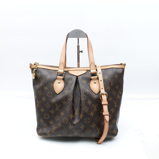 Pre-owned Louis Vuitton Palermo PM Monogram Coated Canvas Shoulder Bag