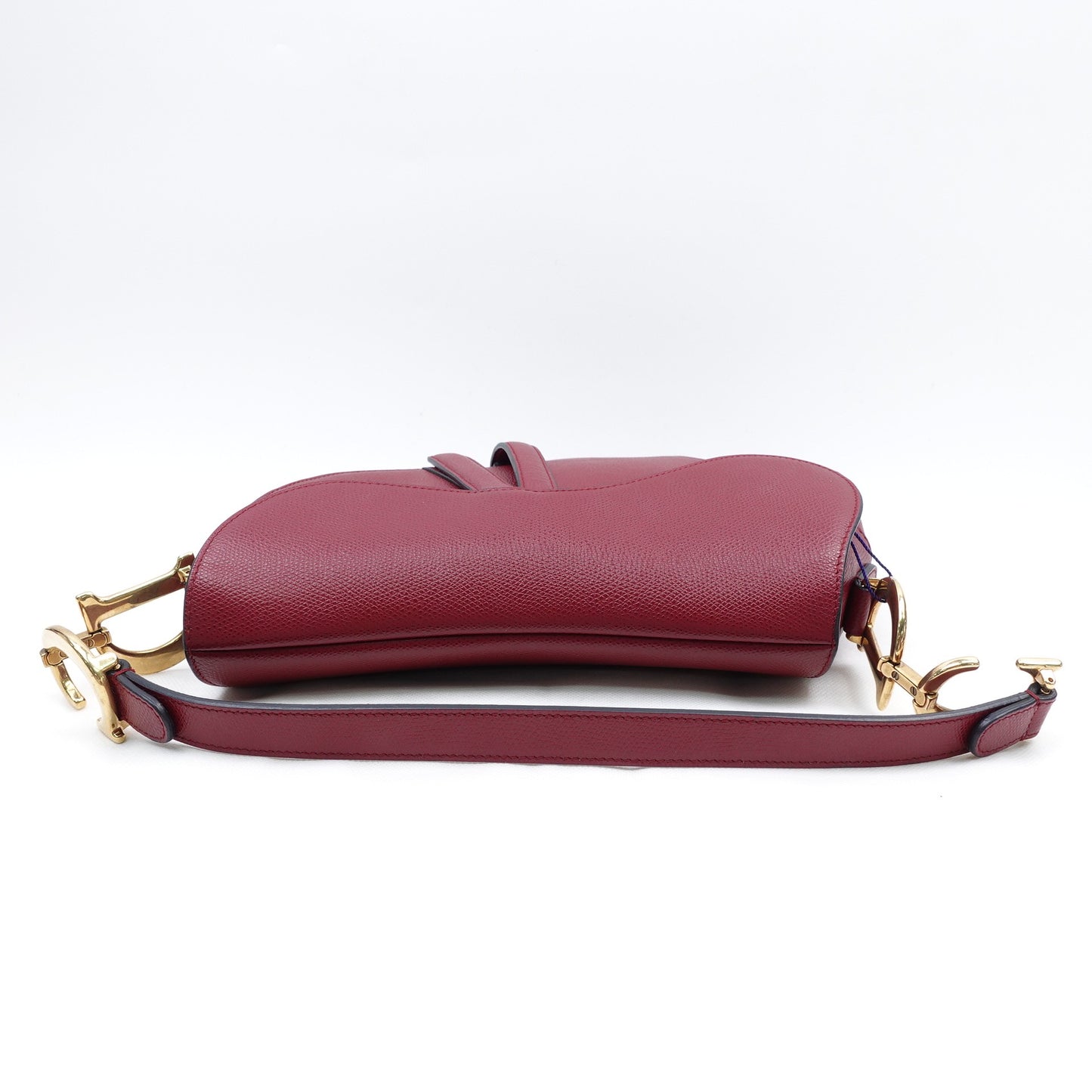 Pre-owned Dior Saddle Red Calfskin Top Handle Bag