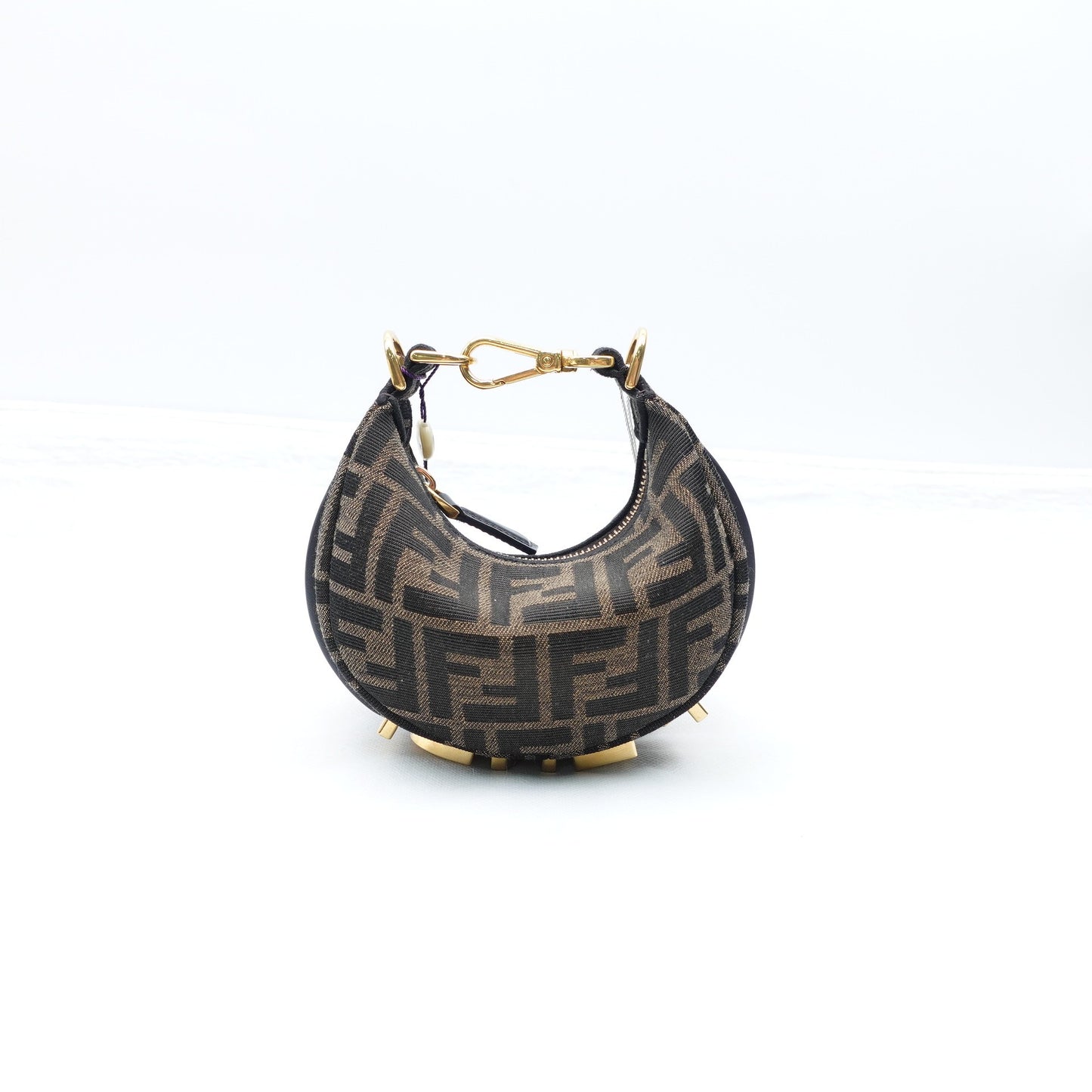 Pre-owned Fendi Graphy Mini Monogram Canvas Handbag