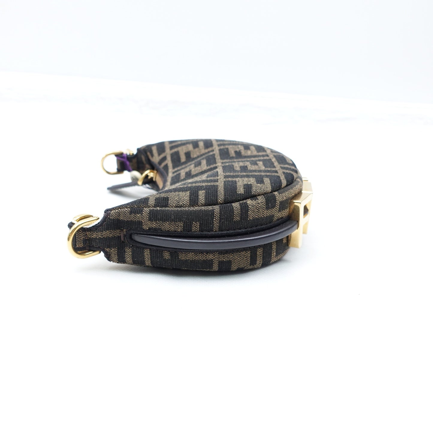 Pre-owned Fendi Graphy Mini Monogram Canvas Handbag