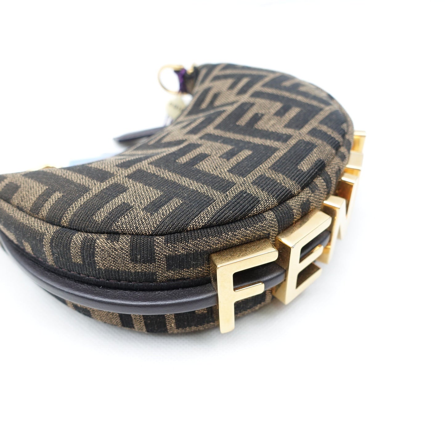 Pre-owned Fendi Graphy Mini Monogram Canvas Handbag