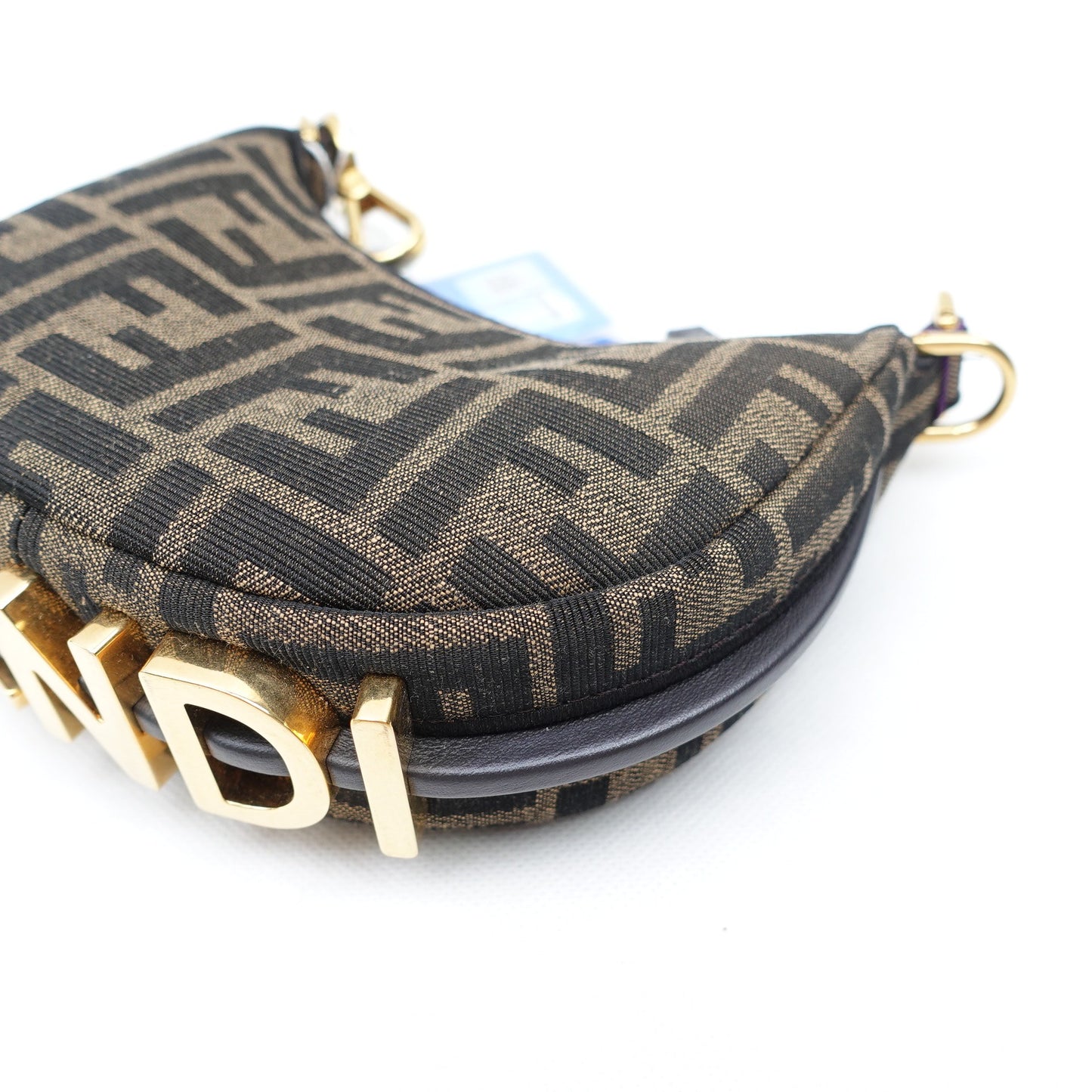 Pre-owned Fendi Graphy Mini Monogram Canvas Handbag