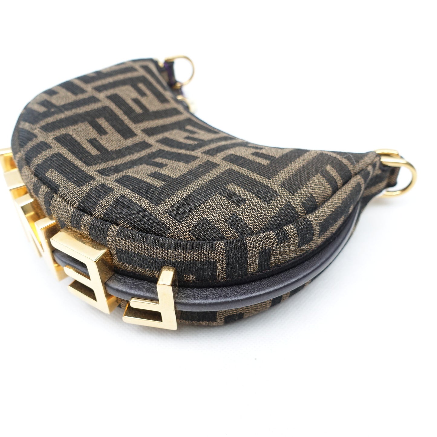 Pre-owned Fendi Graphy Mini Monogram Canvas Handbag