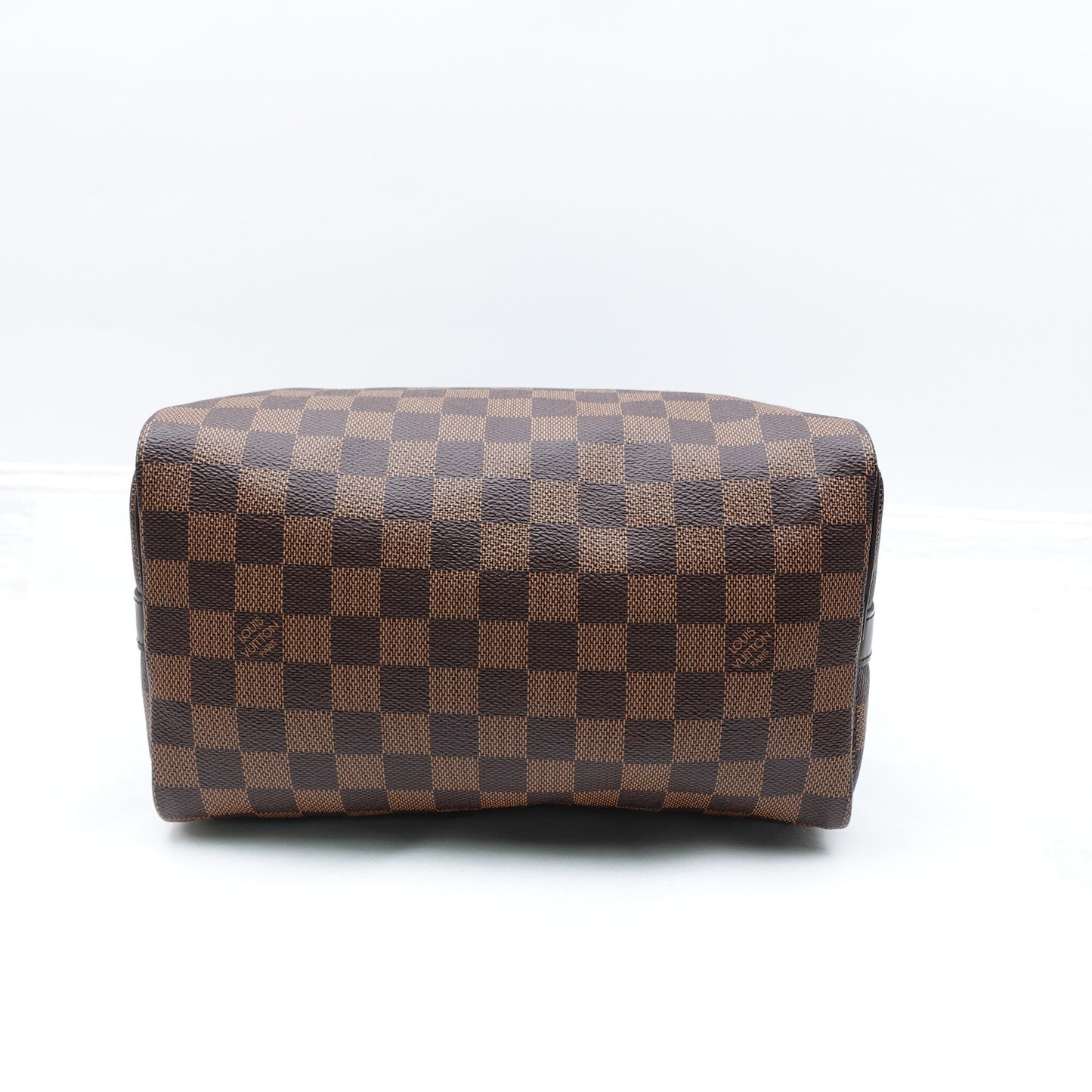 Pre-owned Louis Vuitton Speedy 25 Damier Ebene Coated Canvas Shoulder Bag
