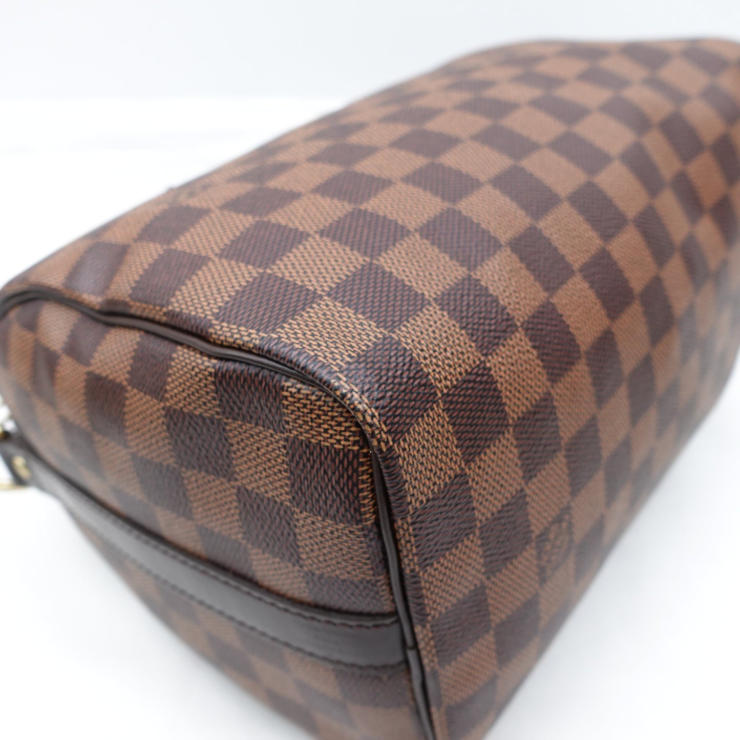 Pre-owned Louis Vuitton Speedy 25 Damier Ebene Coated Canvas Shoulder Bag