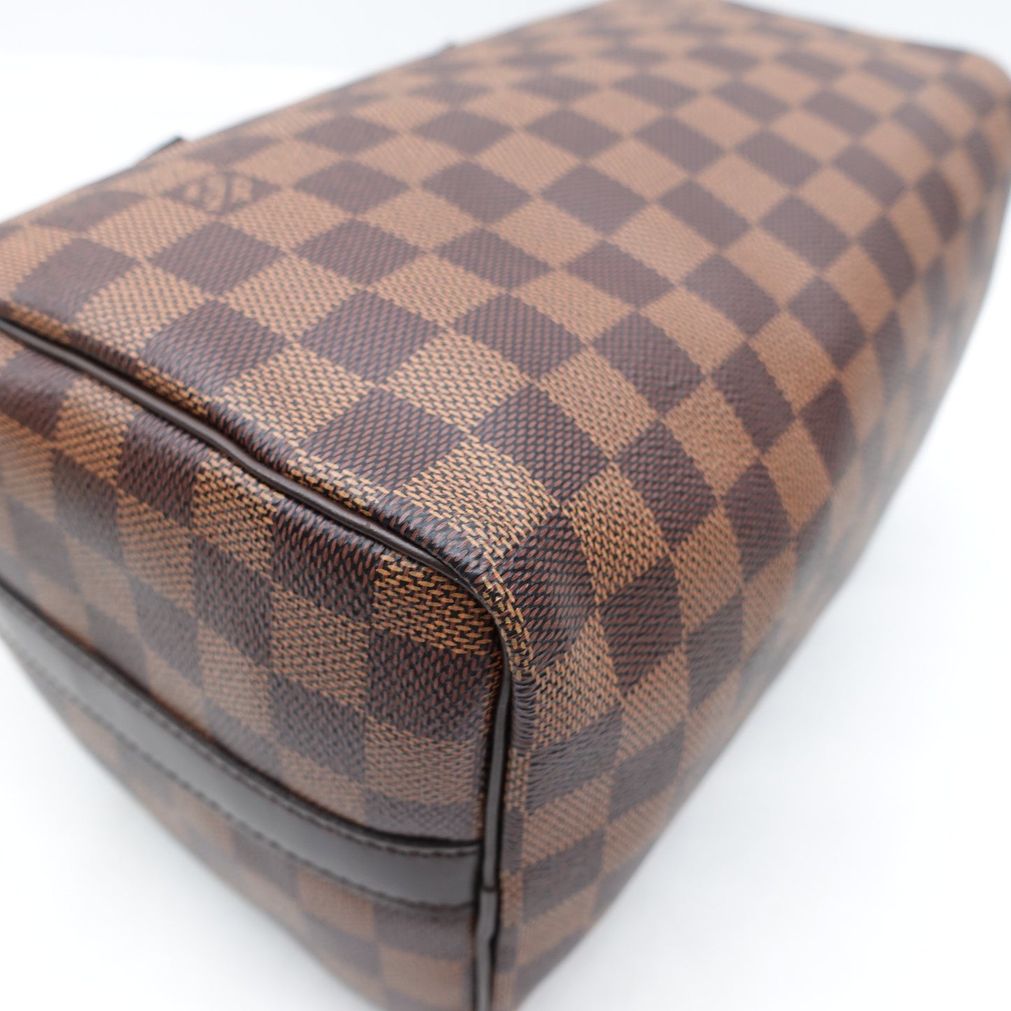 Pre-owned Louis Vuitton Speedy 25 Damier Ebene Coated Canvas Shoulder Bag