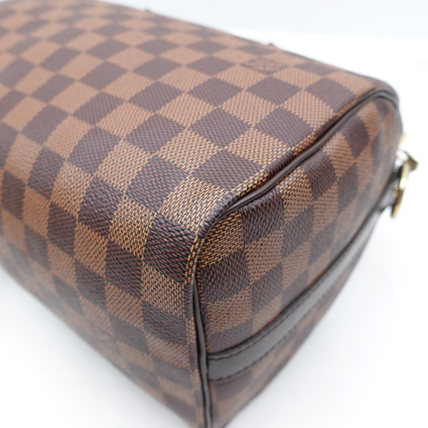 Pre-owned Louis Vuitton Speedy 25 Damier Ebene Coated Canvas Shoulder Bag