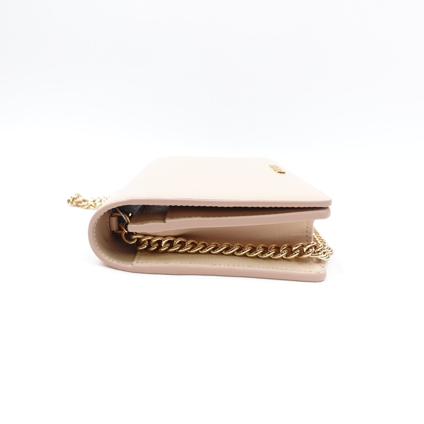 Pre-owned Gucci WOC Milktea Calfskin Shoulder Bag