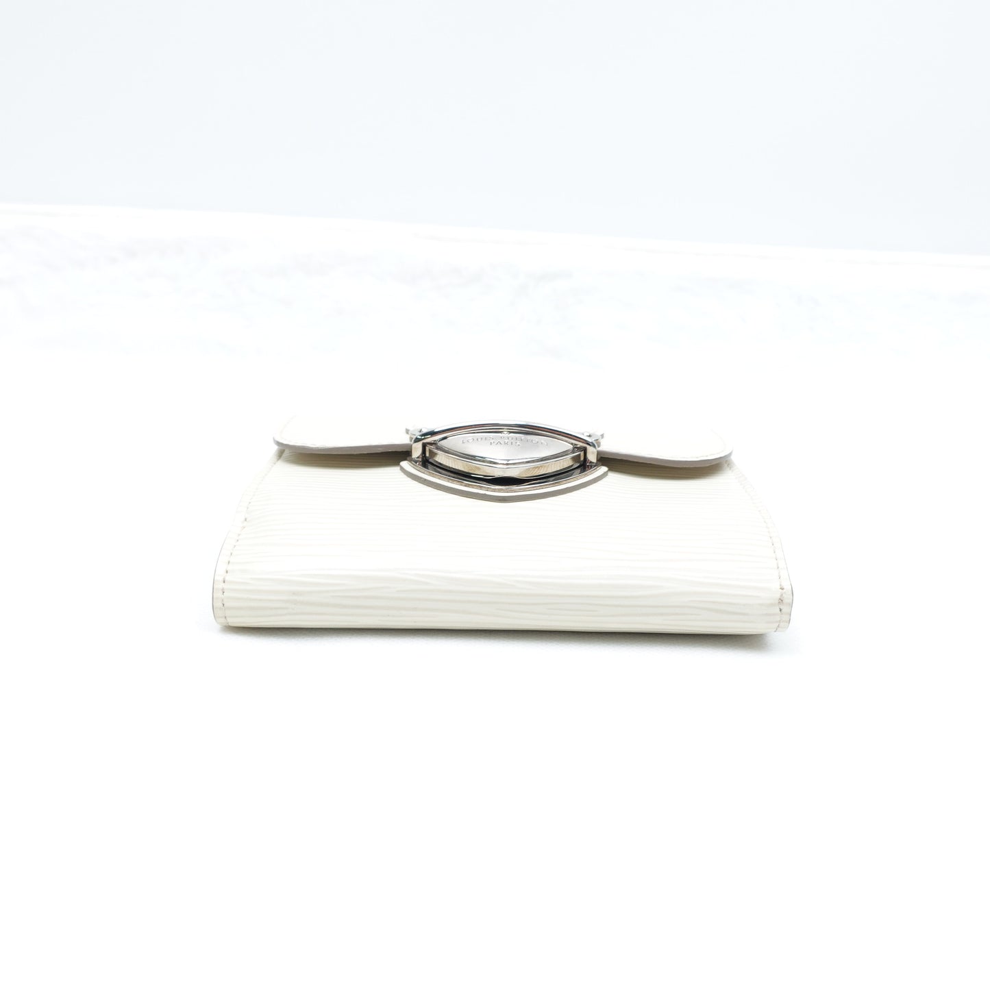 Pre-owned Louis Vuitton Eugenie White EPI Short Wallet