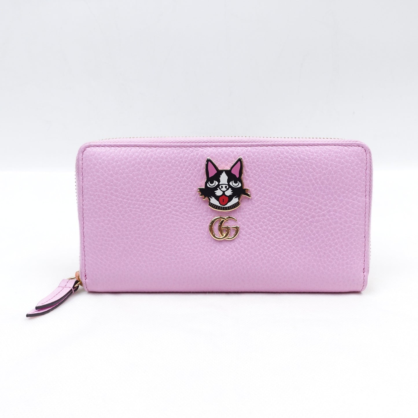 Pre-owned Gucci Purple Calfskin Long Wallet