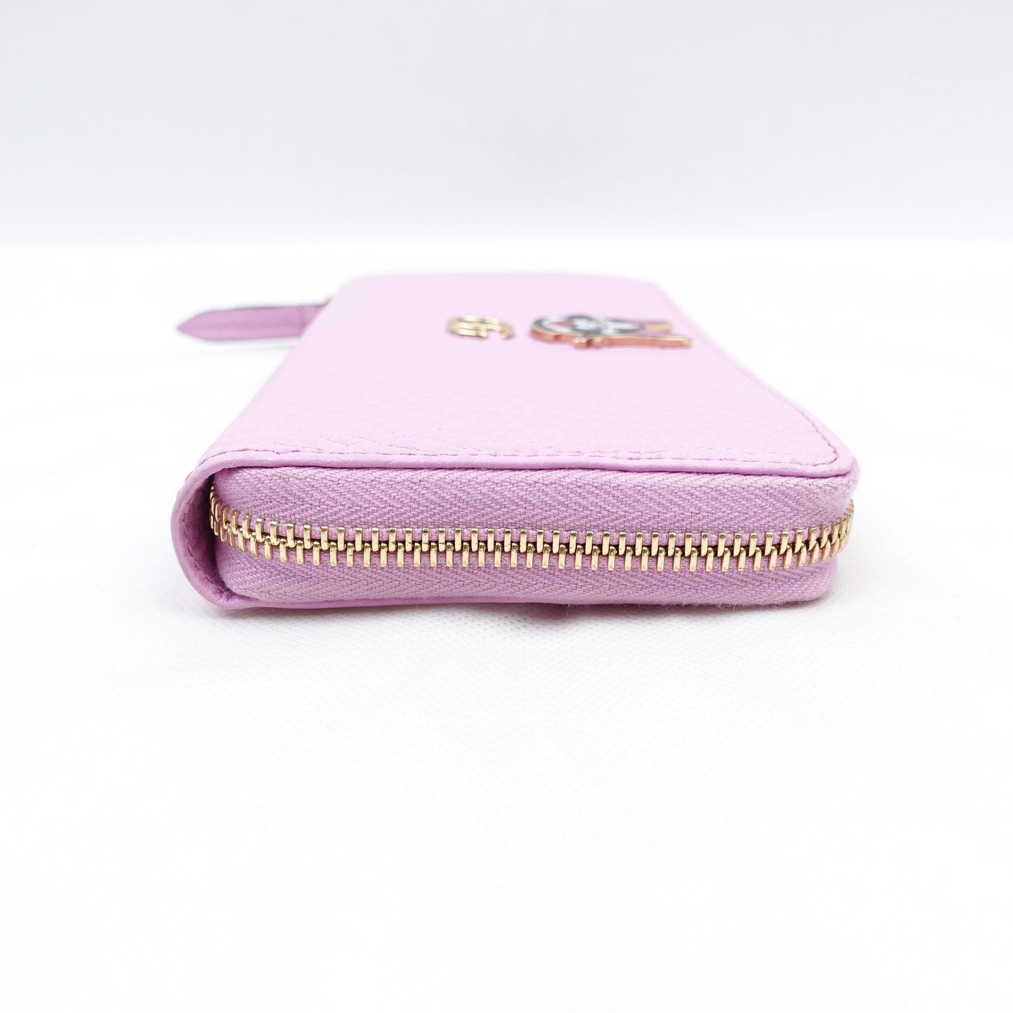 Pre-owned Gucci Purple Calfskin Long Wallet