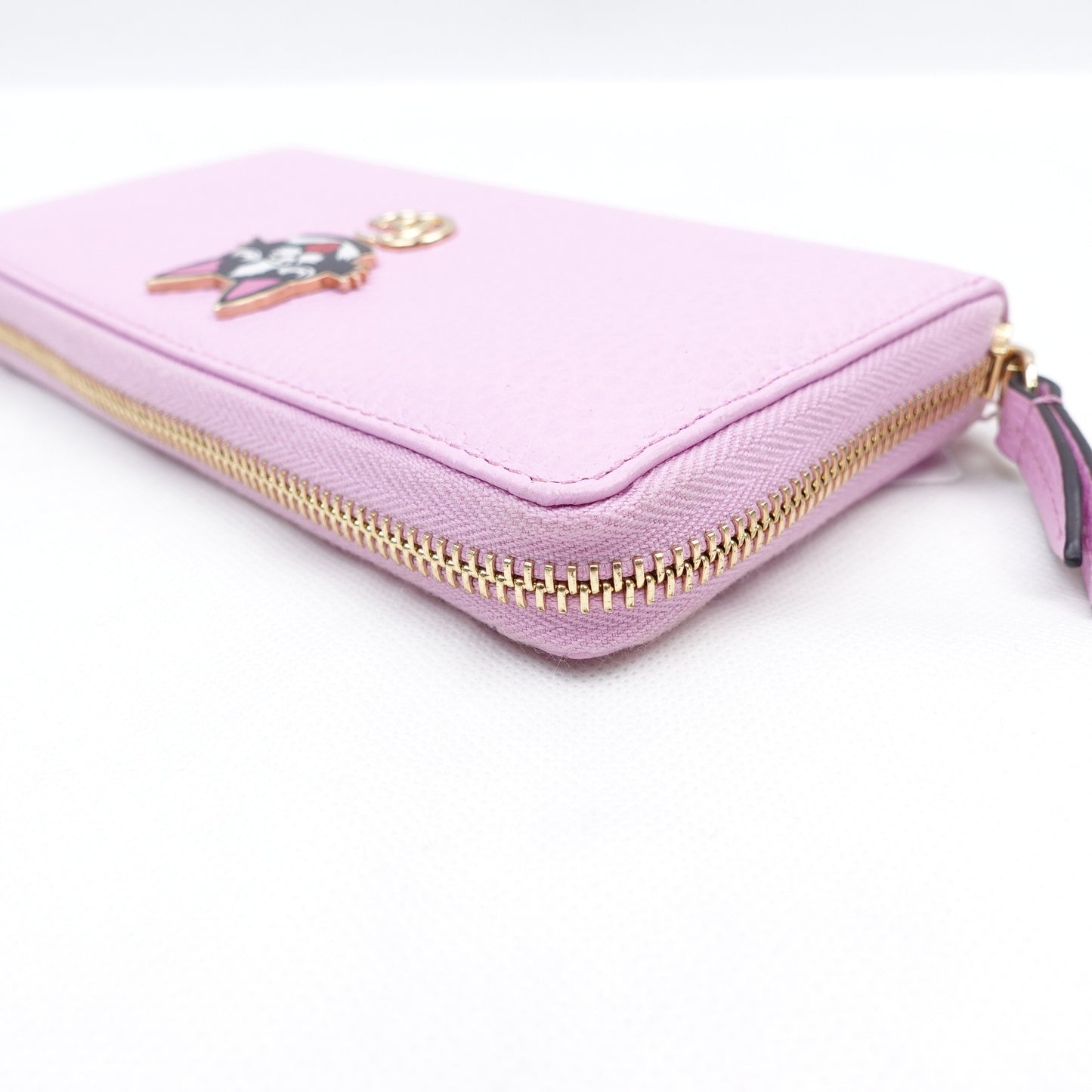 Pre-owned Gucci Purple Calfskin Long Wallet