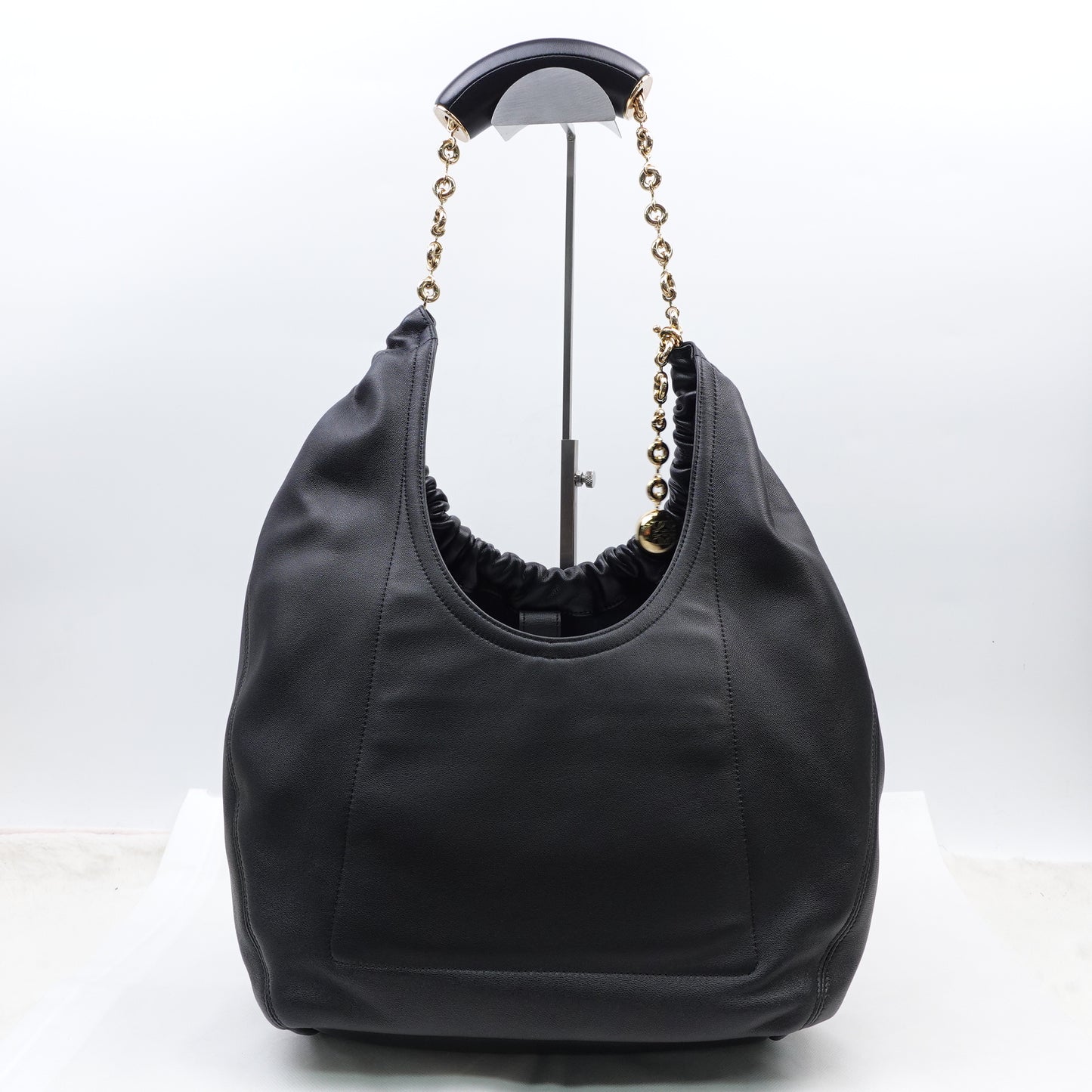 Loewe Squeeze Medium Black Lambskin Tote Bag