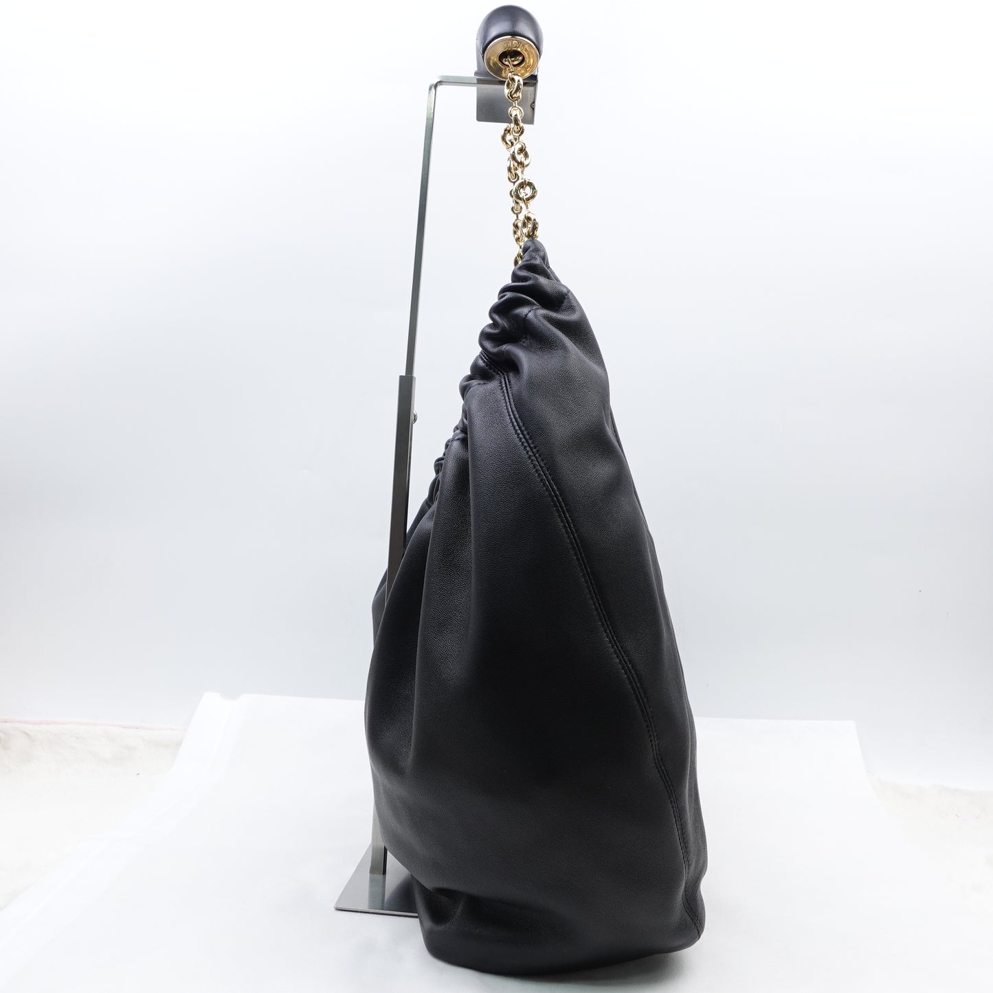 Loewe Squeeze Medium Black Lambskin Tote Bag