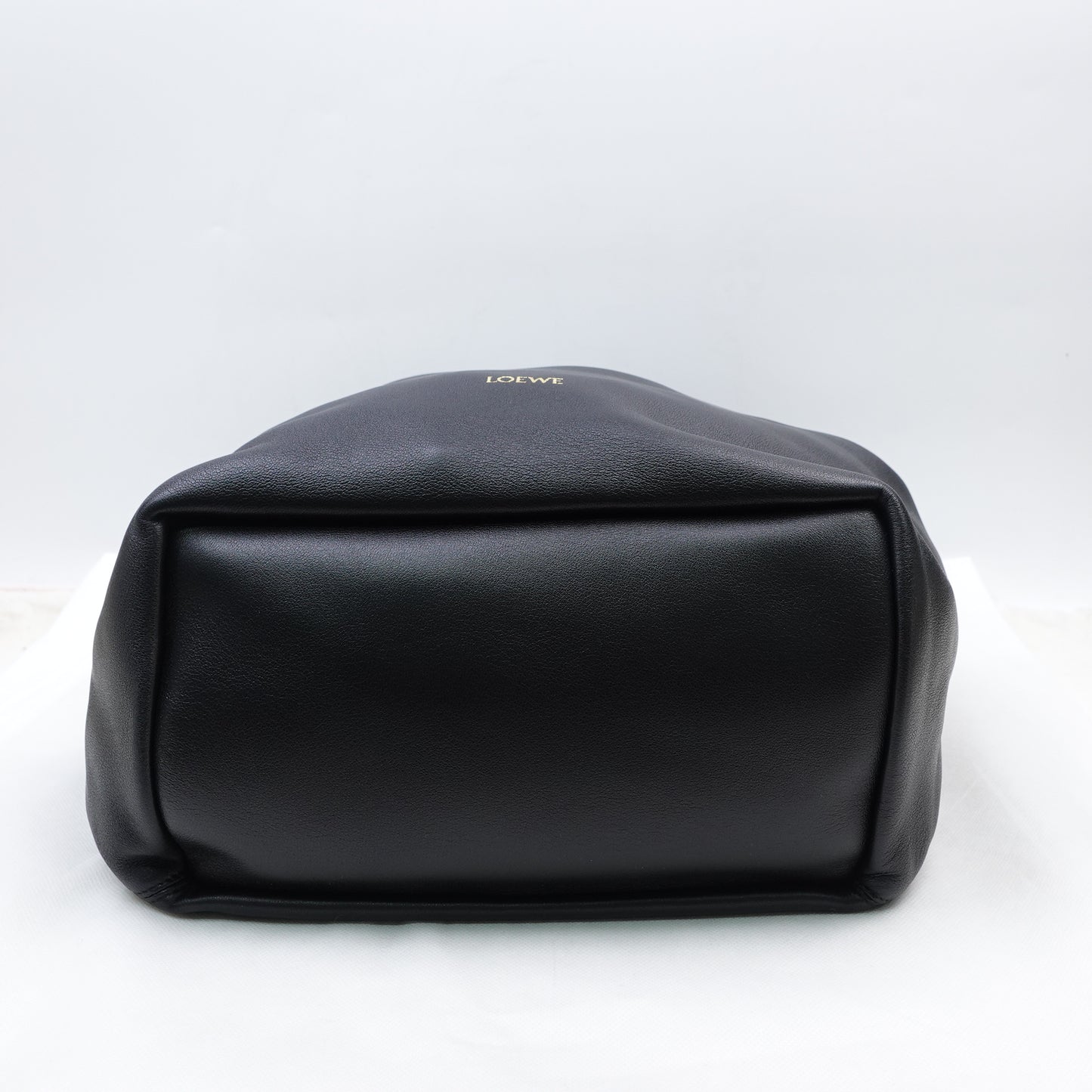 Loewe Squeeze Medium Black Lambskin Tote Bag
