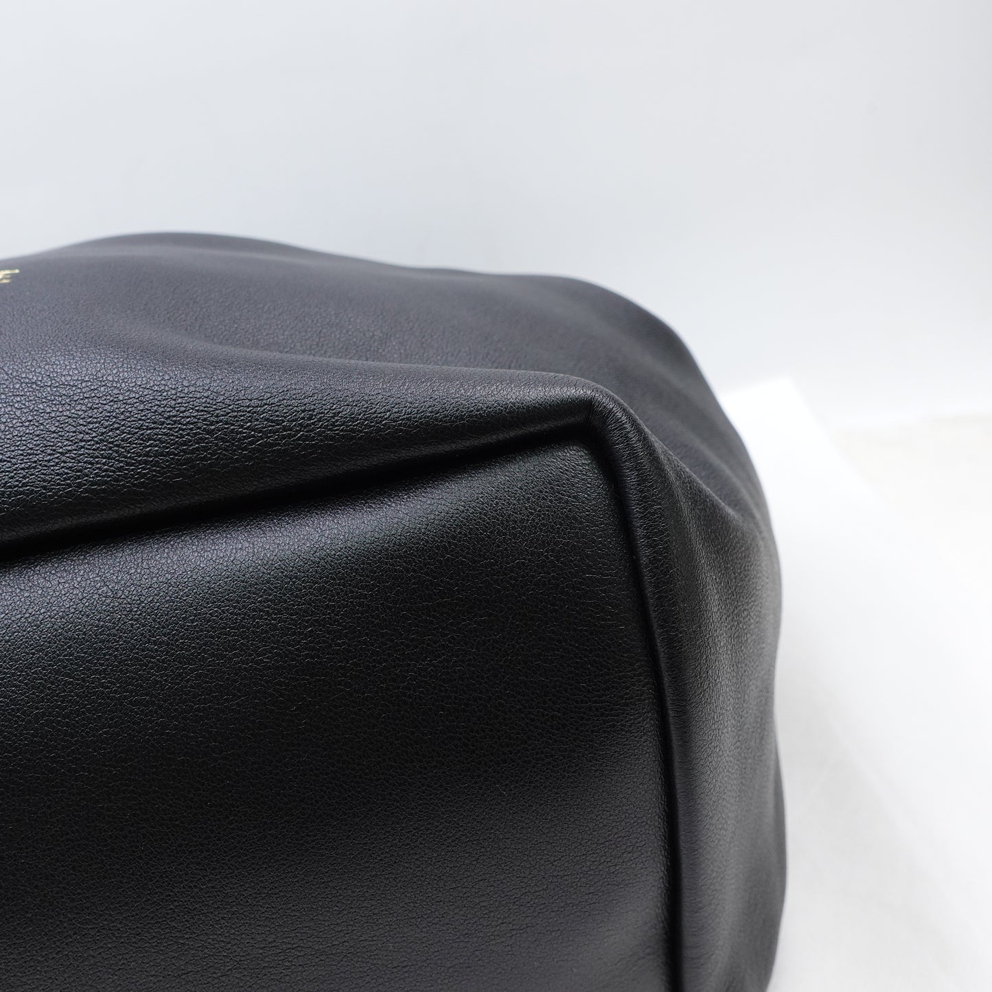 Loewe Squeeze Medium Black Lambskin Tote Bag