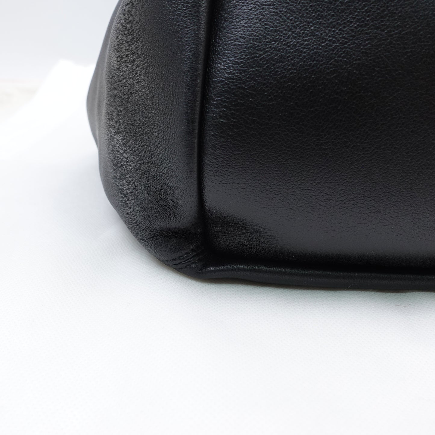 Loewe Squeeze Medium Black Lambskin Tote Bag