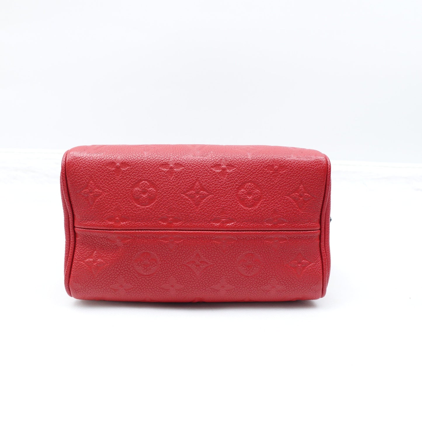 Pre-owned Louis Vuitton Speedy Red Calfskin Shoulder Bag
