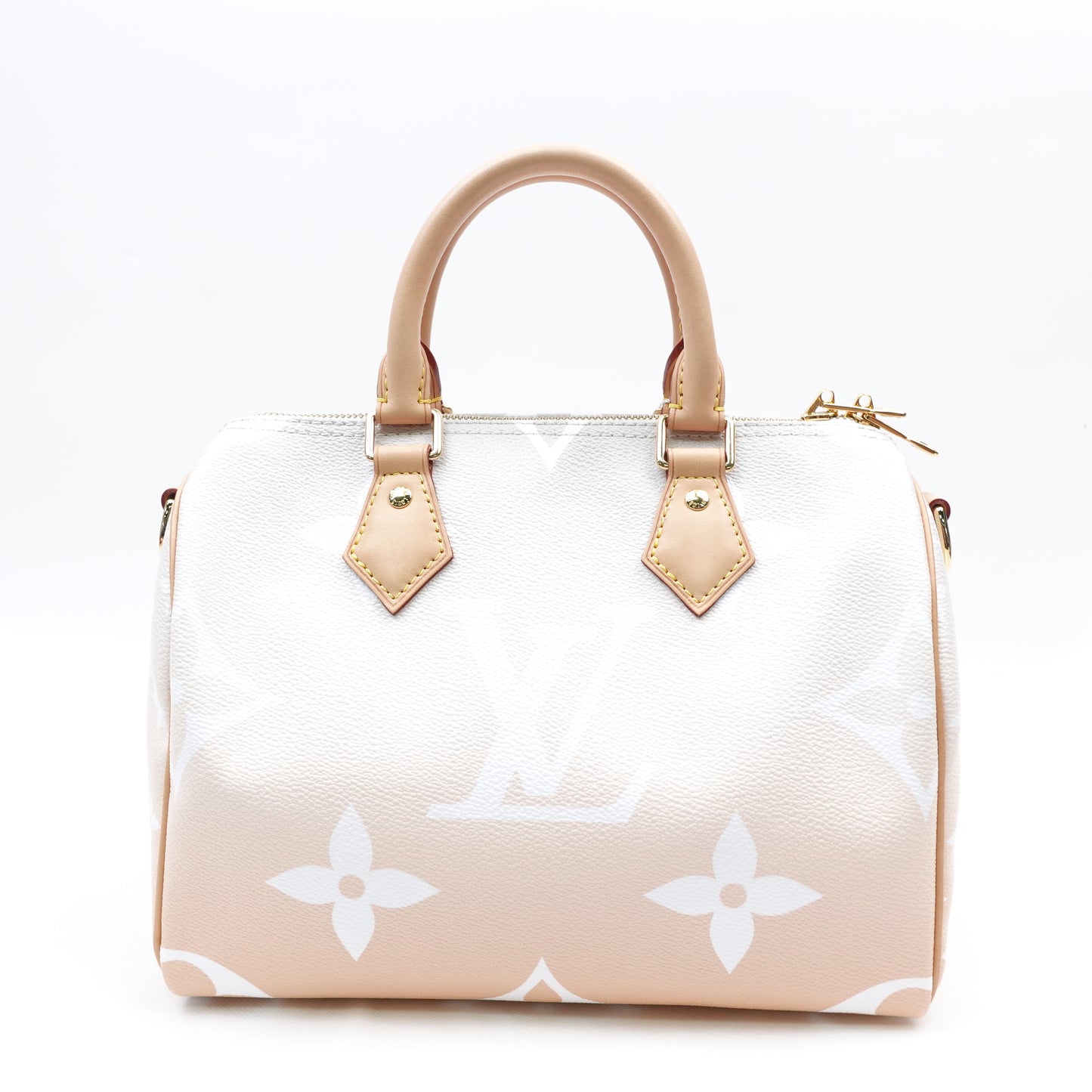 Pre-owned Louis Vuitton Speedy 25 Bandouliere By The Pool Coated Canvas Shoulder Bag