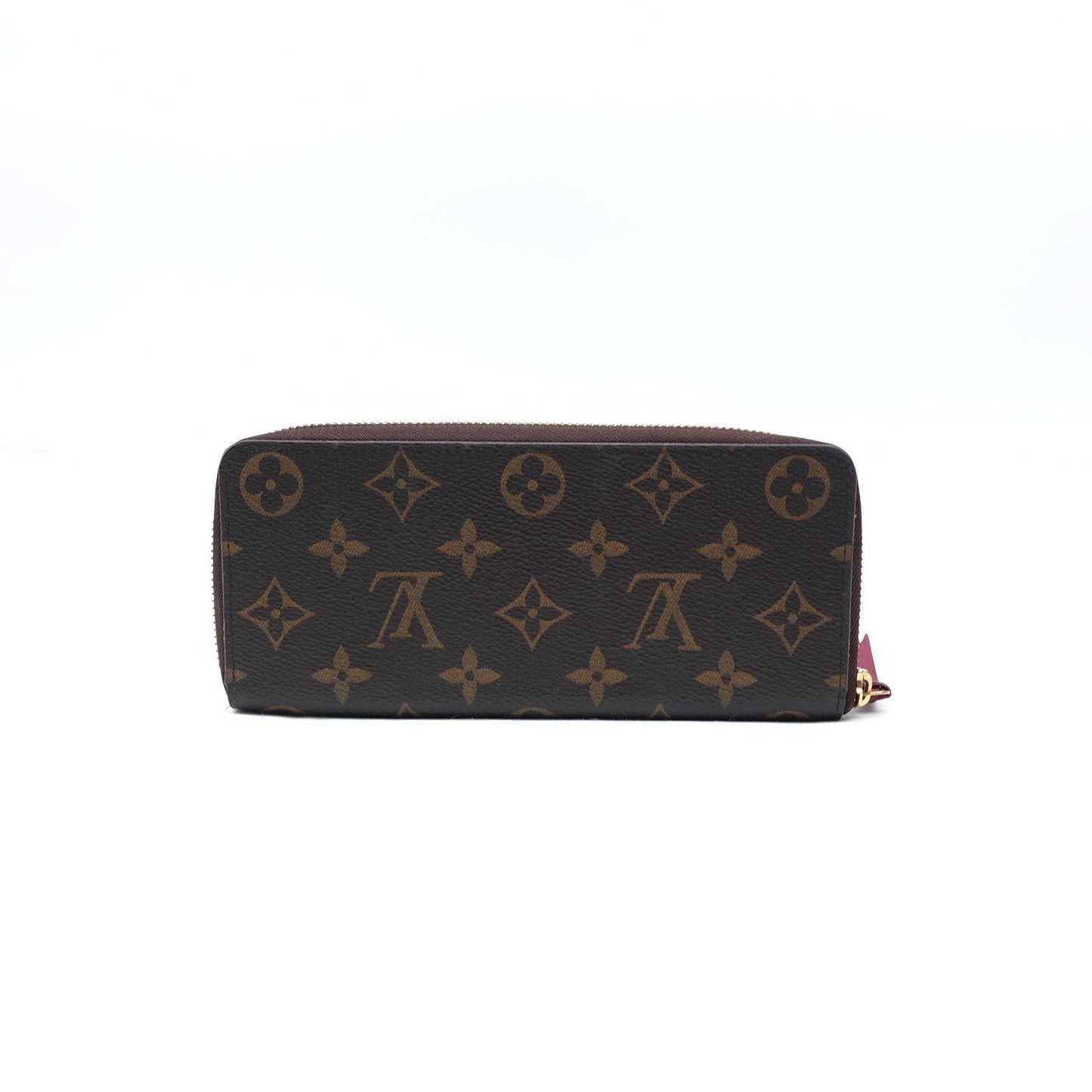 Pre-owned Louis Vuitton Clemence Monogram Coated Canvas Long Wallet