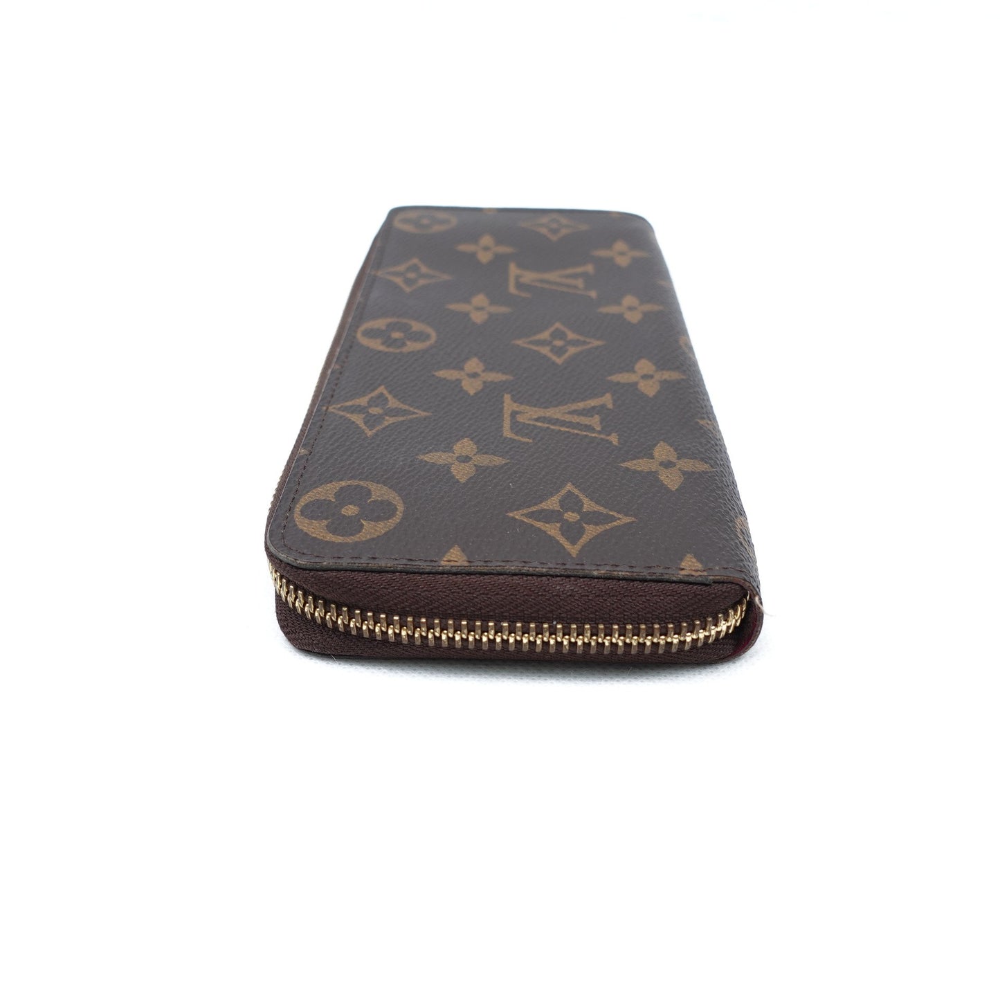 Pre-owned Louis Vuitton Clemence Monogram Coated Canvas Long Wallet