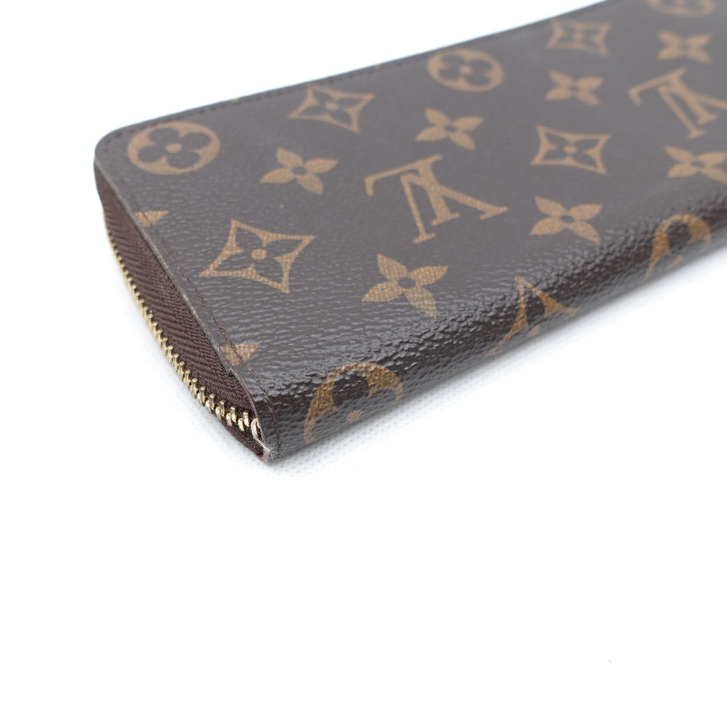Pre-owned Louis Vuitton Clemence Monogram Coated Canvas Long Wallet