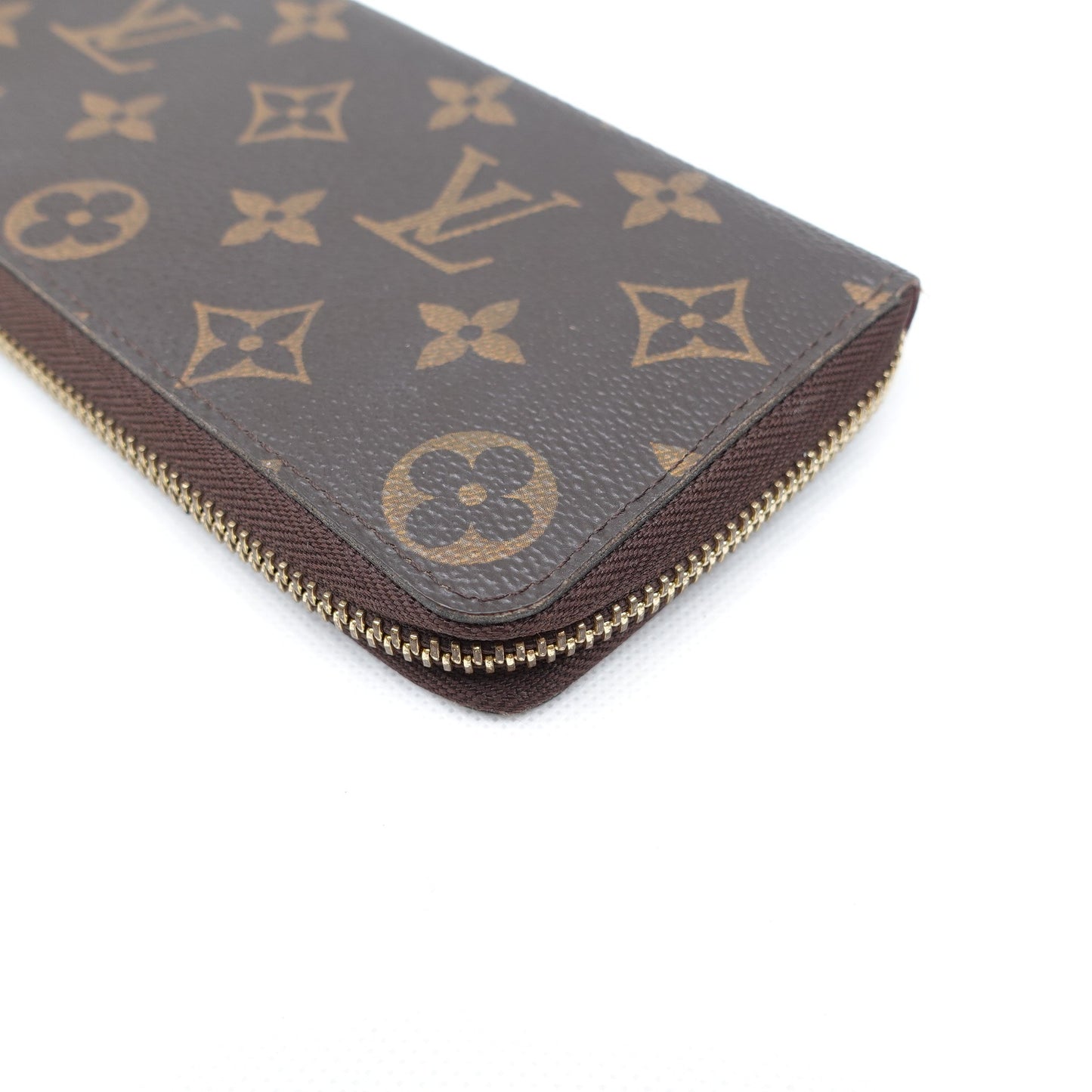 Pre-owned Louis Vuitton Clemence Monogram Coated Canvas Long Wallet