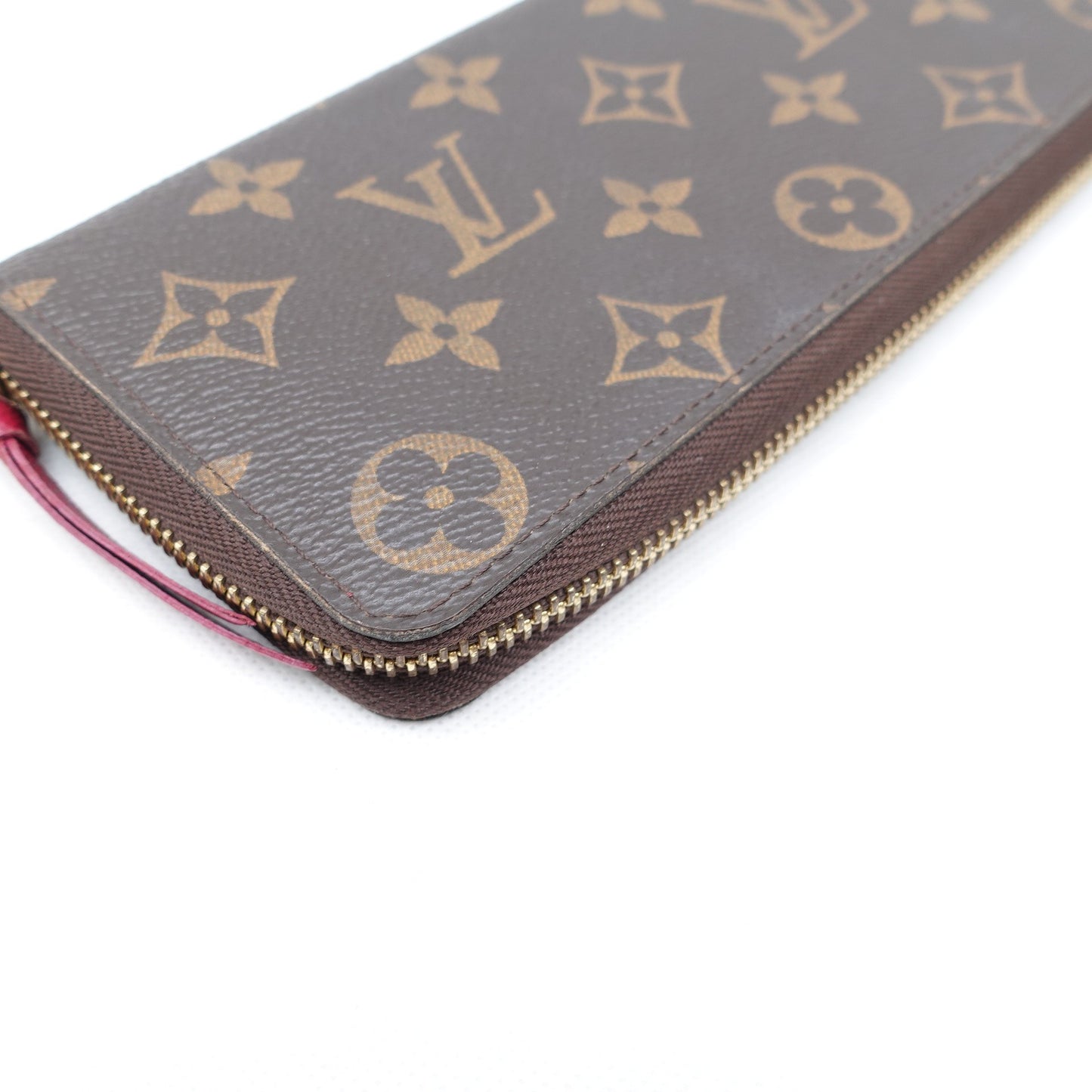 Pre-owned Louis Vuitton Clemence Monogram Coated Canvas Long Wallet