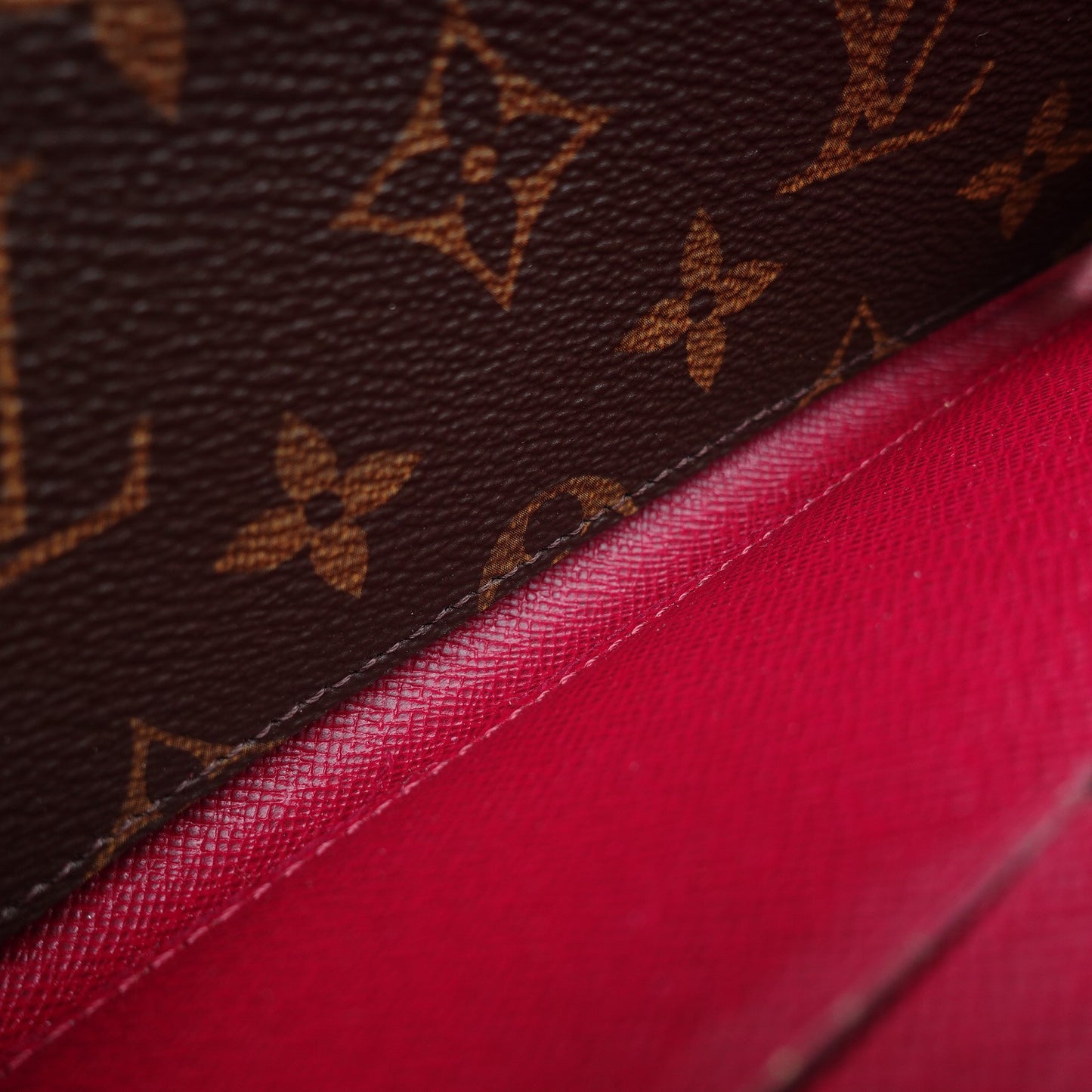 Pre-owned Louis Vuitton Clemence Monogram Coated Canvas Long Wallet