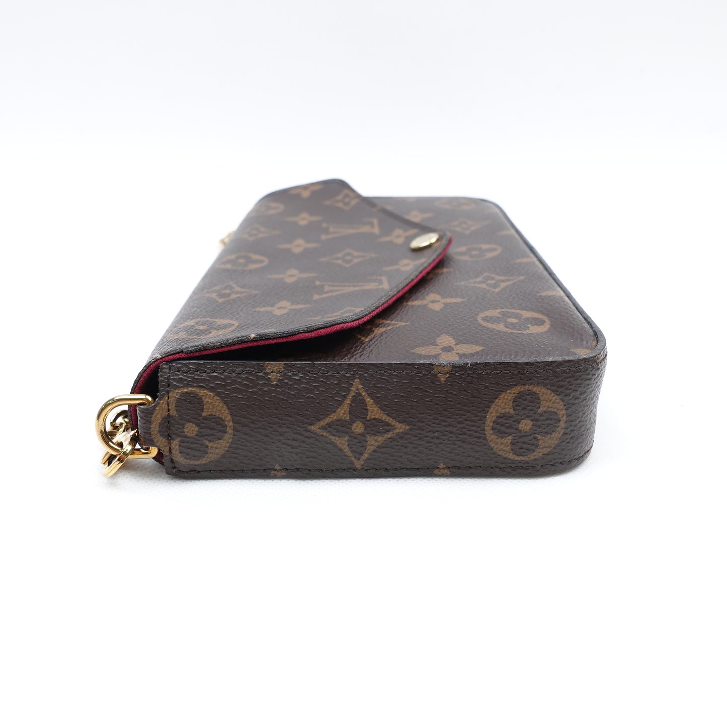 Pre-Owned Louis Vuitton Pochette Felicie Monogram Coated Canvas Shoulder Bag