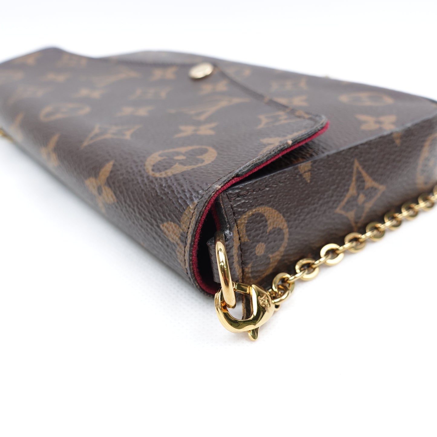 Pre-Owned Louis Vuitton Pochette Felicie Monogram Coated Canvas Shoulder Bag