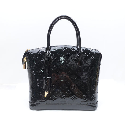 Pre-owned Louis Vuitton Lockit Black Patent Handbag