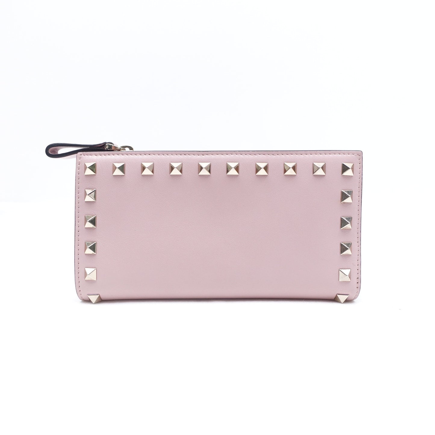 Pre-owned Valentino Pink Calfskin Wallet