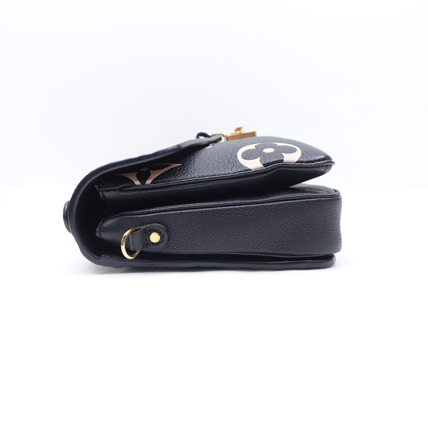 Pre-owned Louis Vuitton Metis Black Calfskin Shoulder Bag