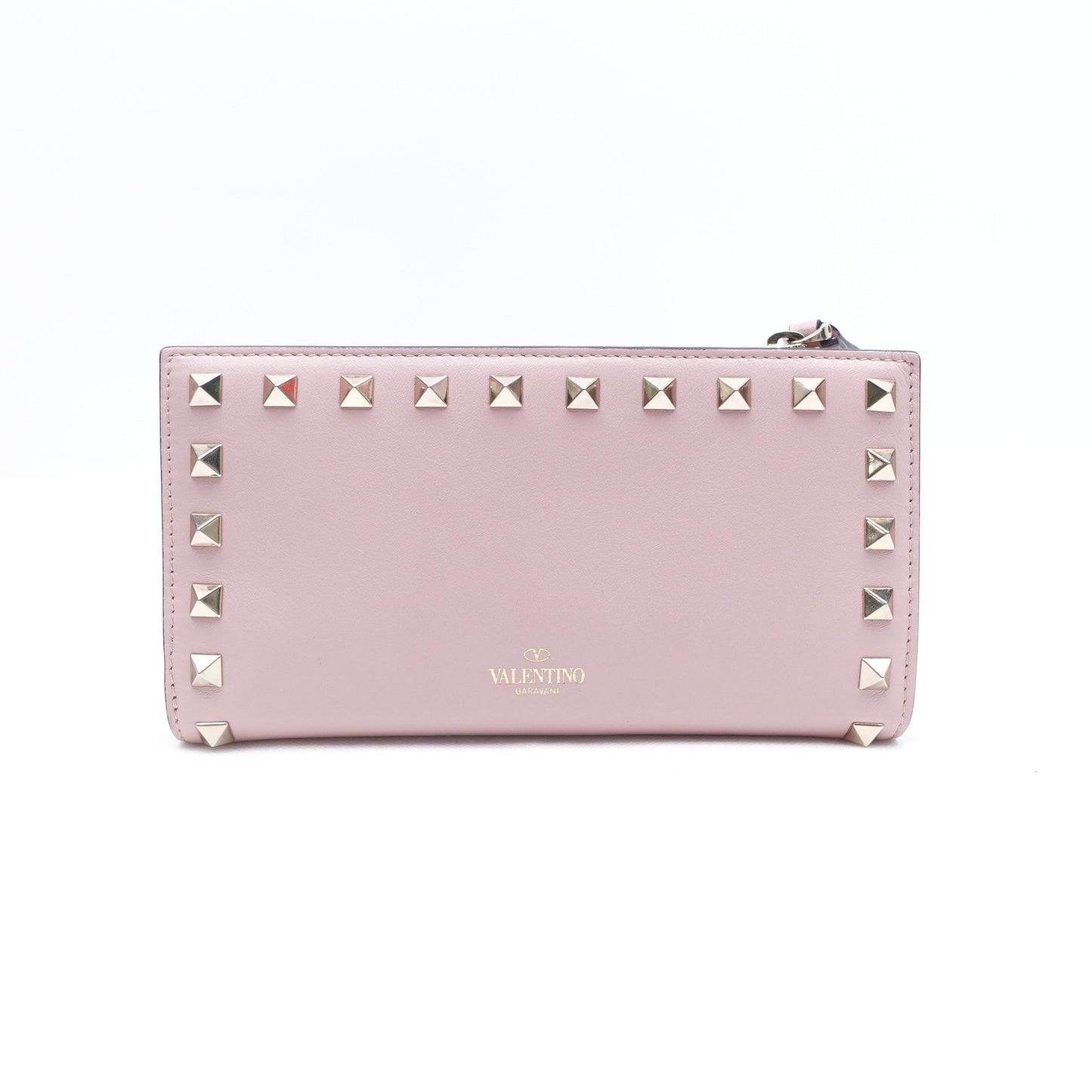 Pre-owned Valentino Pink Calfskin Wallet