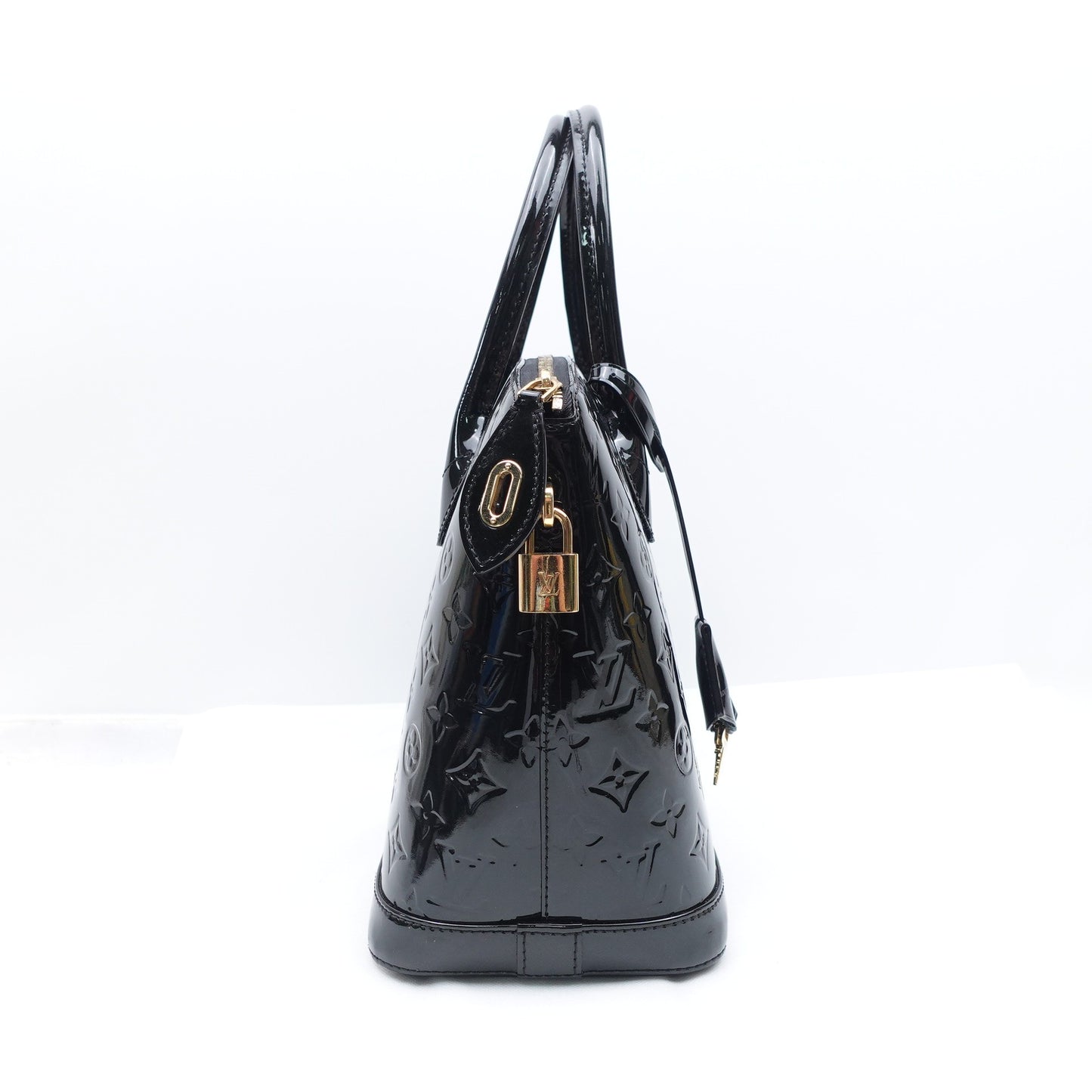 Pre-owned Louis Vuitton Lockit Black Patent Handbag