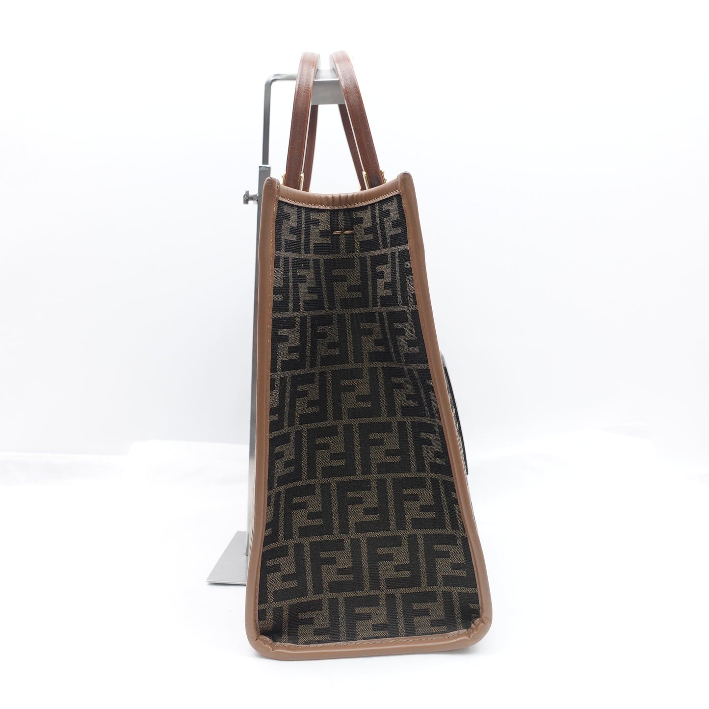 Pre-owned Fendi Sunshine Medium Monogram Canvas Tote Bag