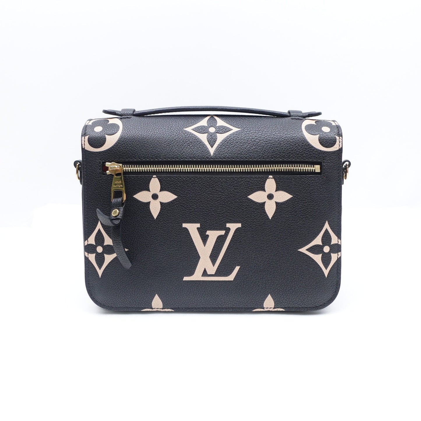 Pre-owned Louis Vuitton Metis Black Calfskin Shoulder Bag