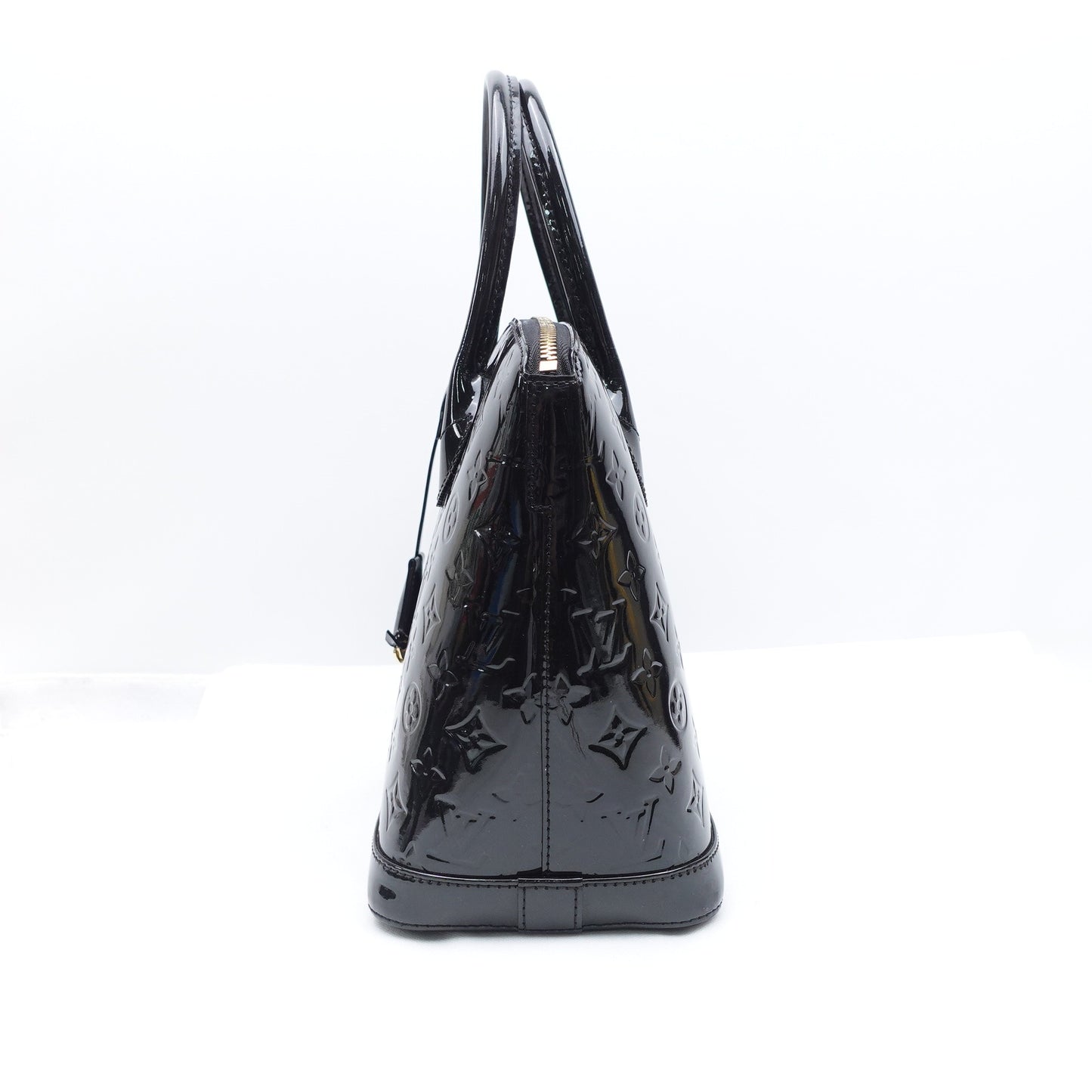 Pre-owned Louis Vuitton Lockit Black Patent Handbag