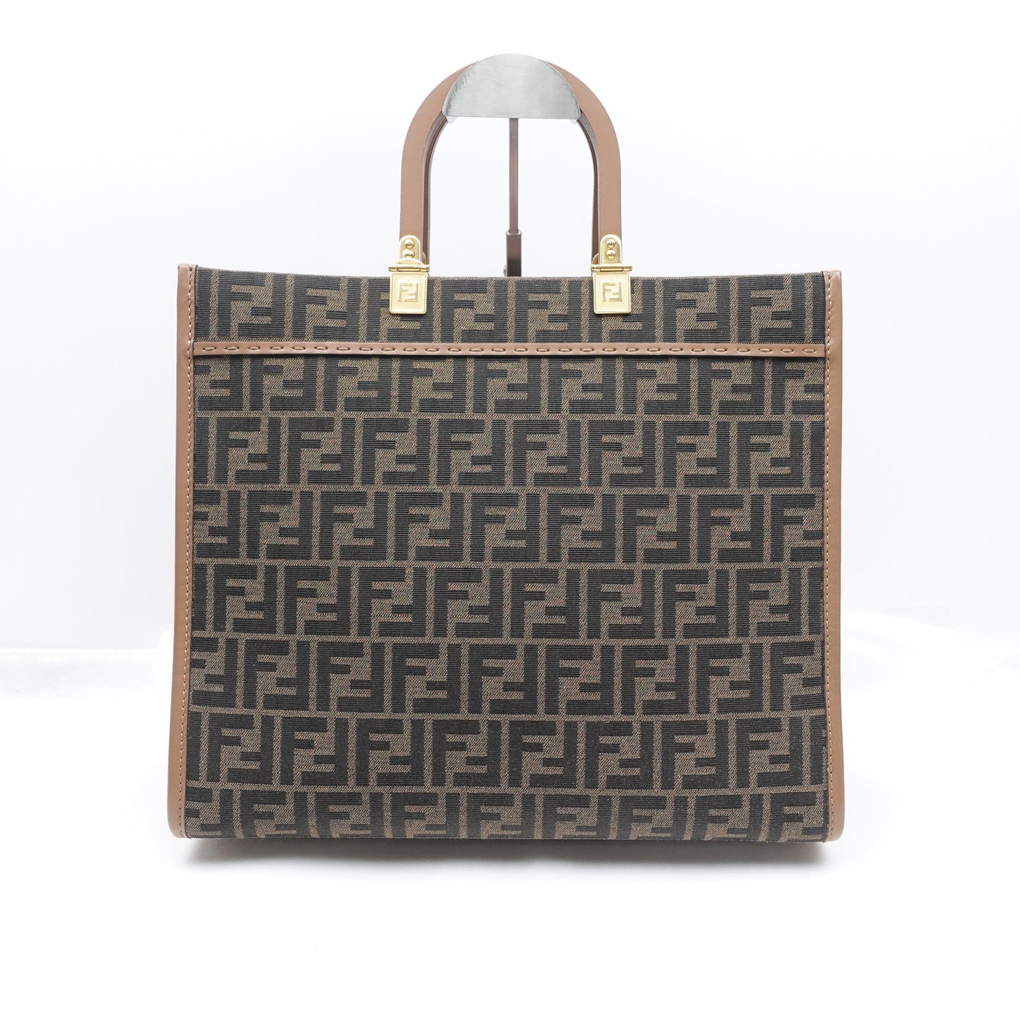 Pre-owned Fendi Sunshine Medium Monogram Canvas Tote Bag