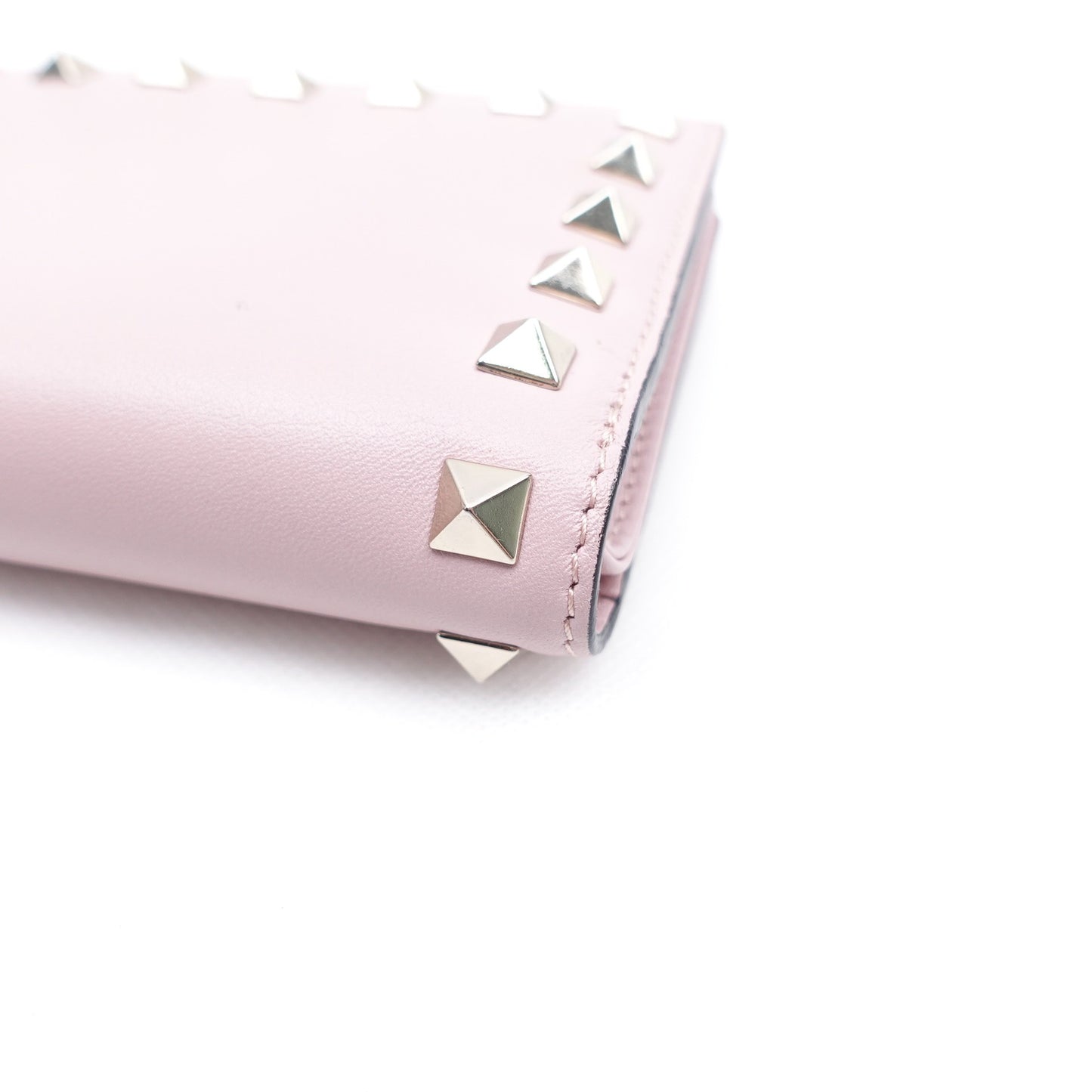 Pre-owned Valentino Pink Calfskin Wallet