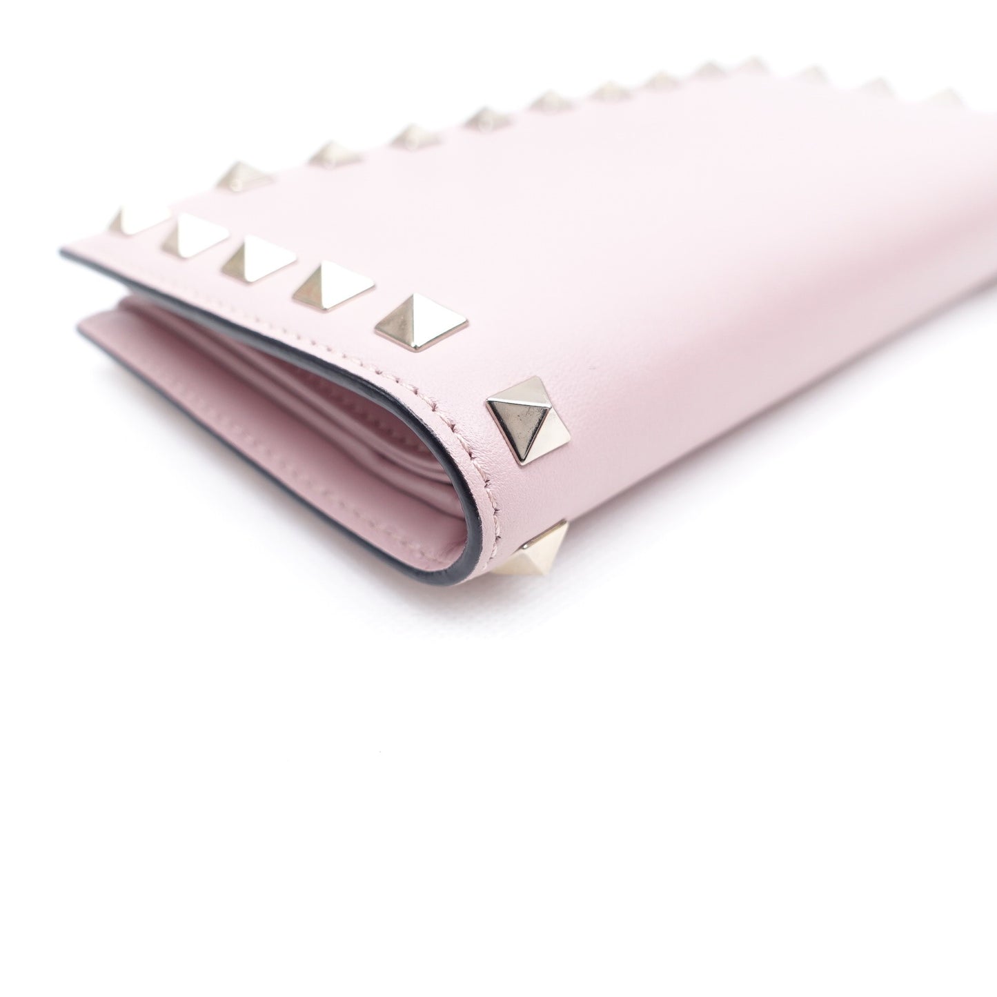 Pre-owned Valentino Pink Calfskin Wallet