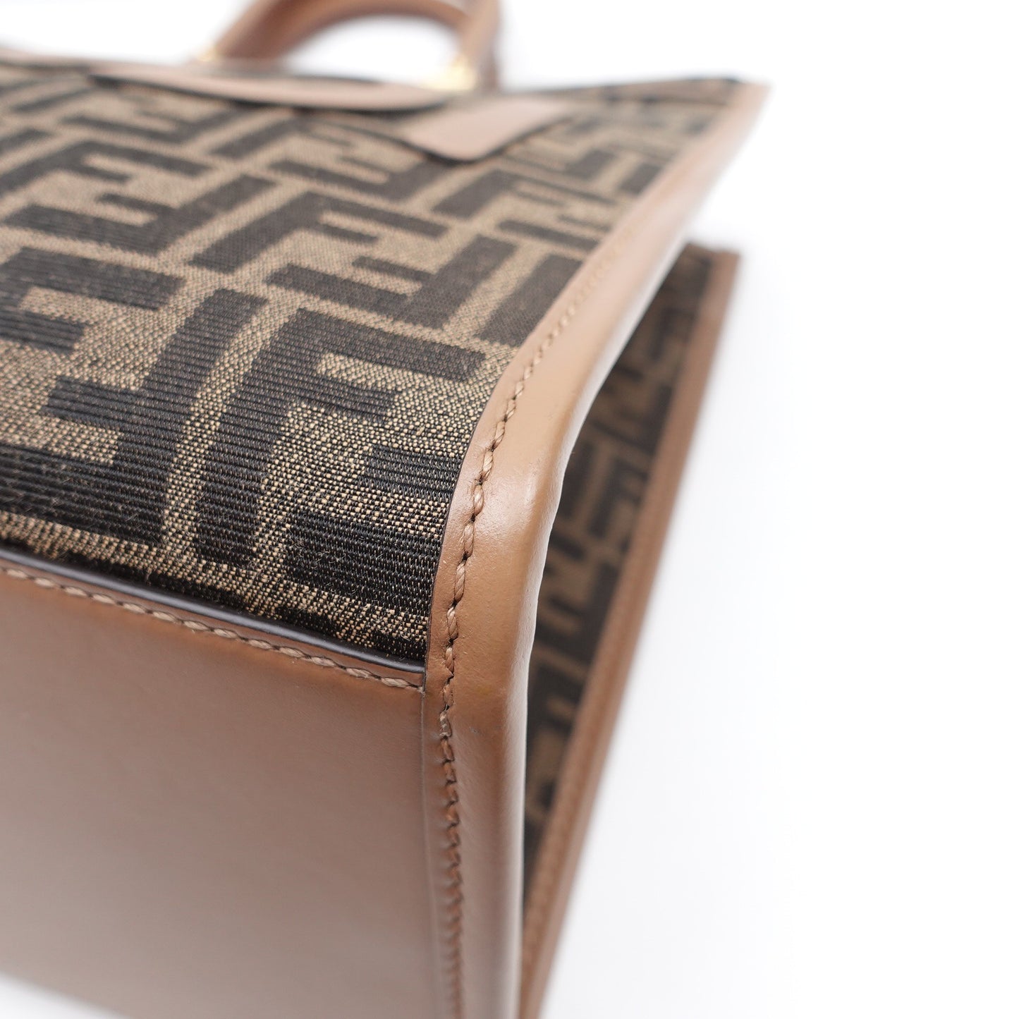 Pre-owned Fendi Sunshine Medium Monogram Canvas Tote Bag