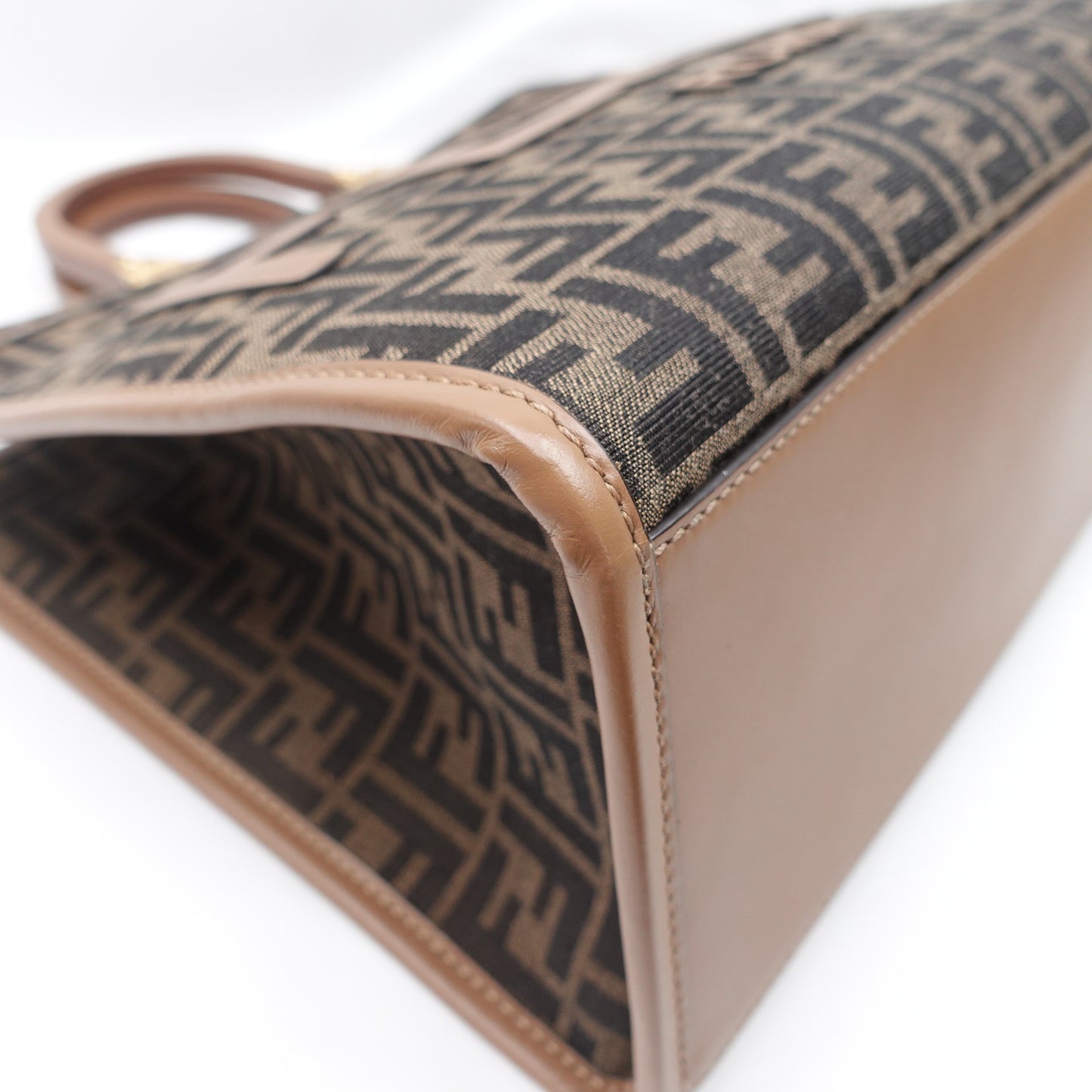 Pre-owned Fendi Sunshine Medium Monogram Canvas Tote Bag