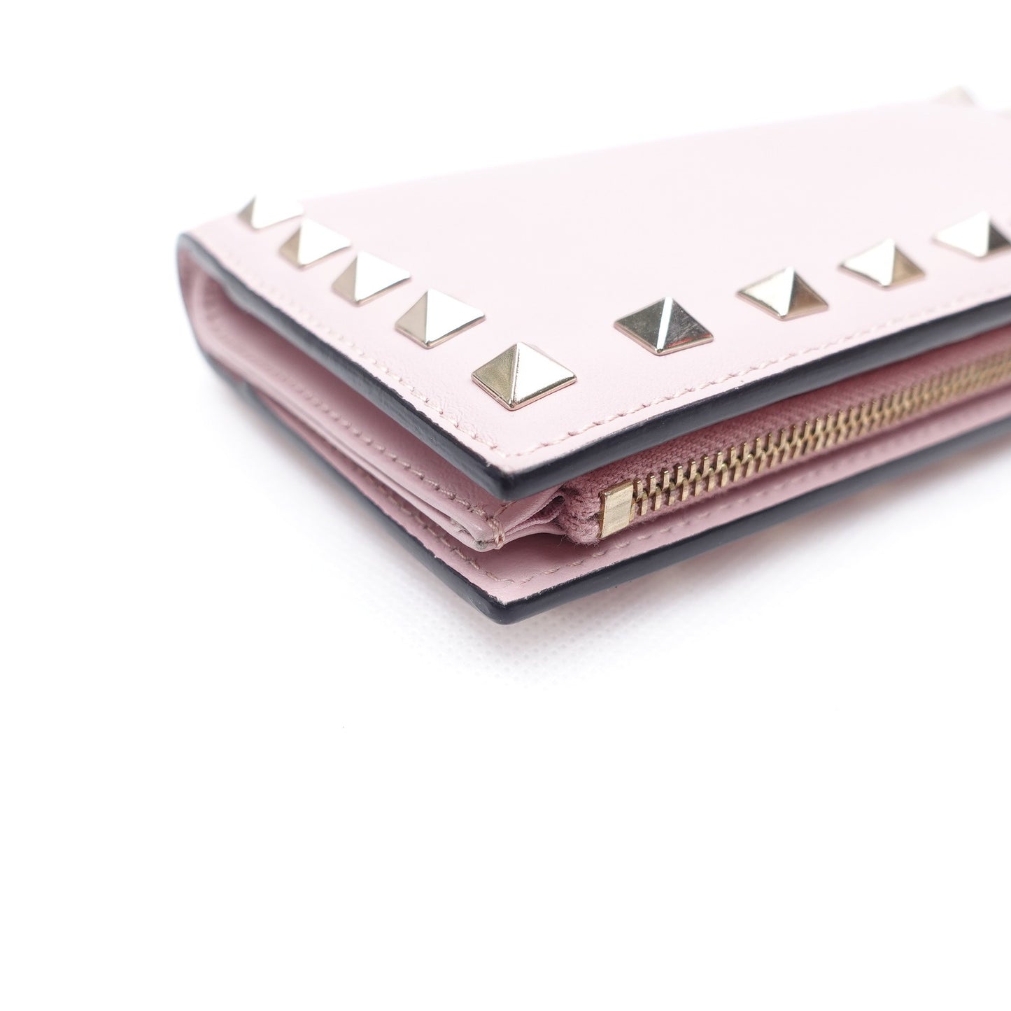 Pre-owned Valentino Pink Calfskin Wallet