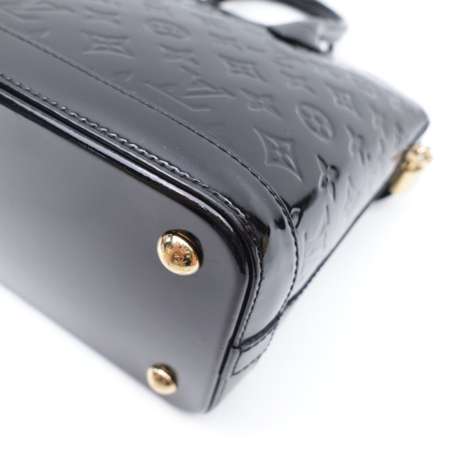 Pre-owned Louis Vuitton Lockit Black Patent Handbag