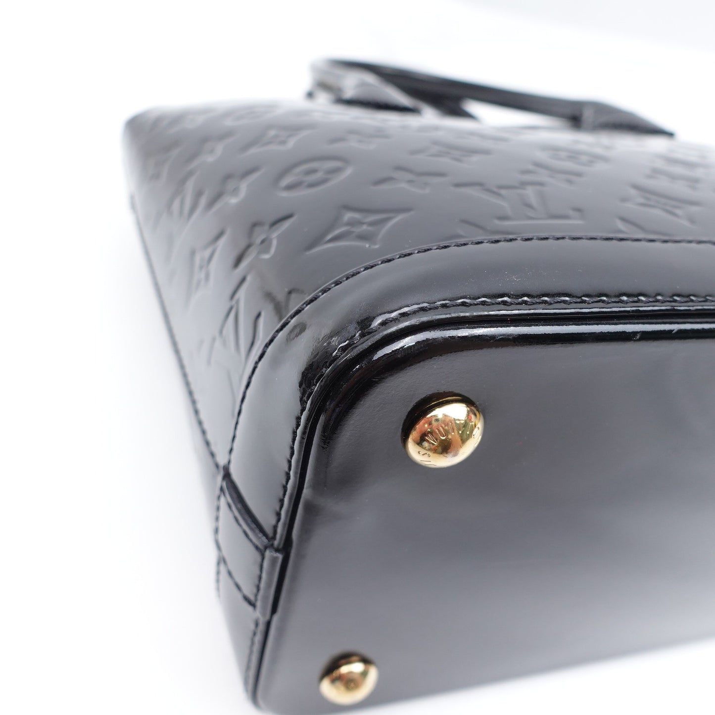 Pre-owned Louis Vuitton Lockit Black Patent Handbag