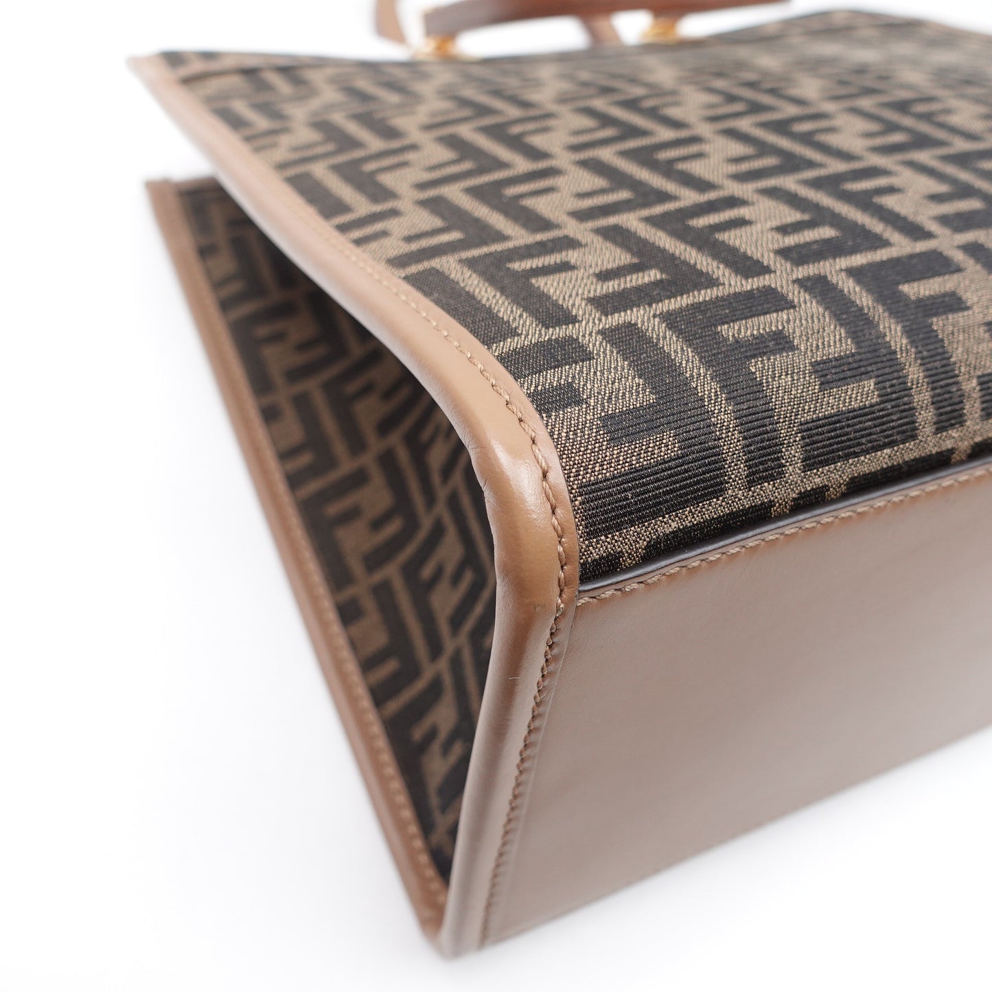 Pre-owned Fendi Sunshine Medium Monogram Canvas Tote Bag